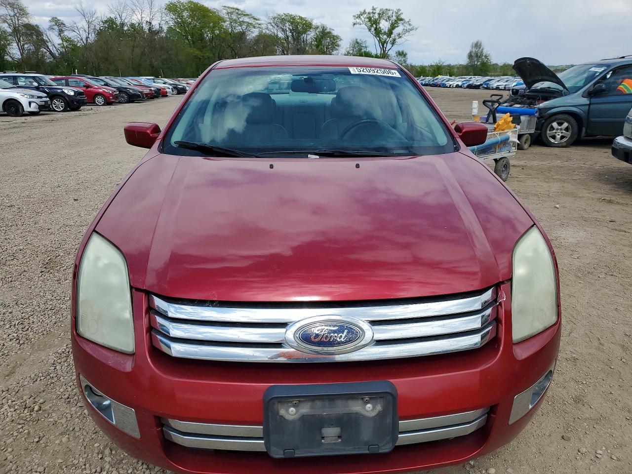 2009 Ford Fusion Sel Maroon vin: 3FAHP08189R163347