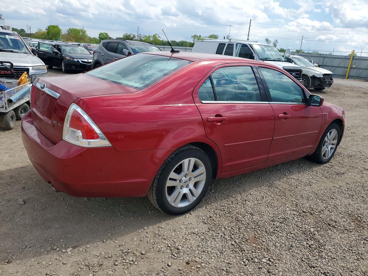 2009 Ford Fusion Sel Maroon vin: 3FAHP08189R163347