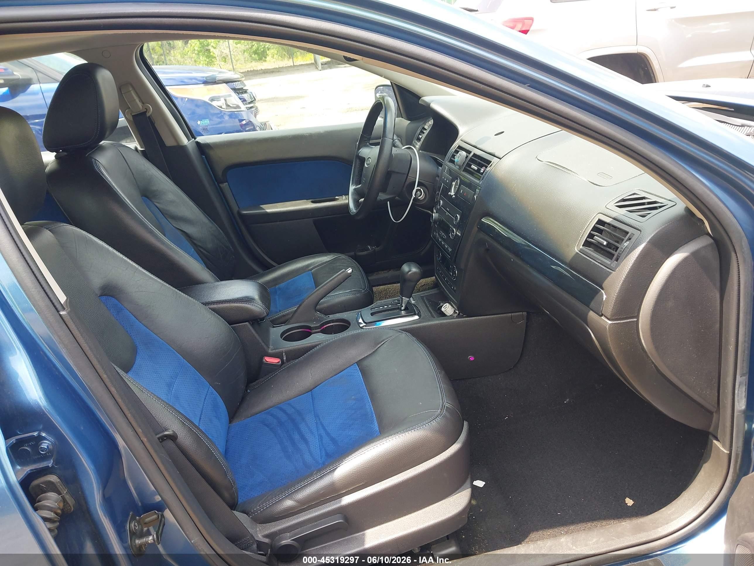 2009 Ford Fusion Sel Light Blue vin: 3FAHP08189R192461