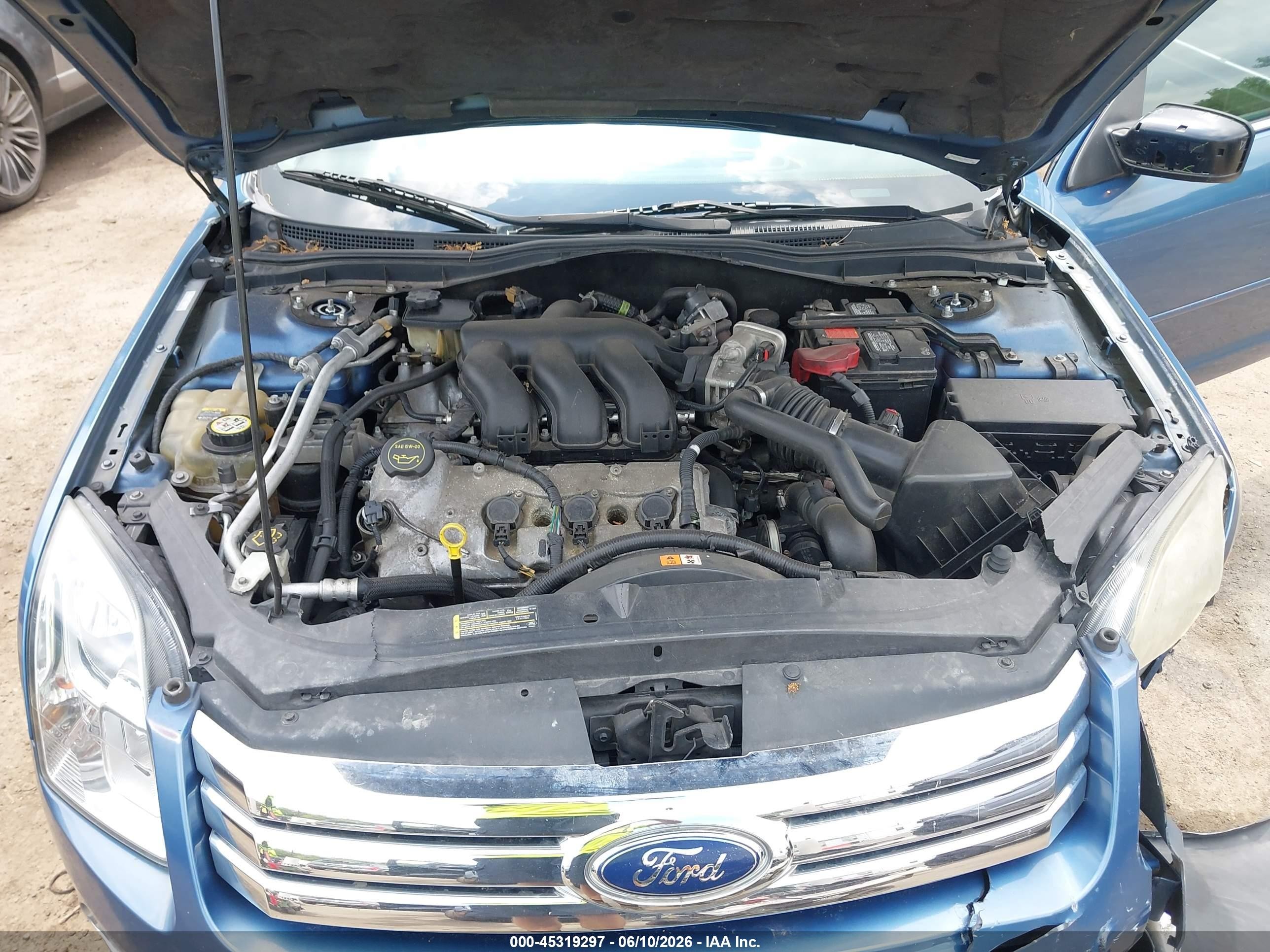 2009 Ford Fusion Sel Light Blue vin: 3FAHP08189R192461