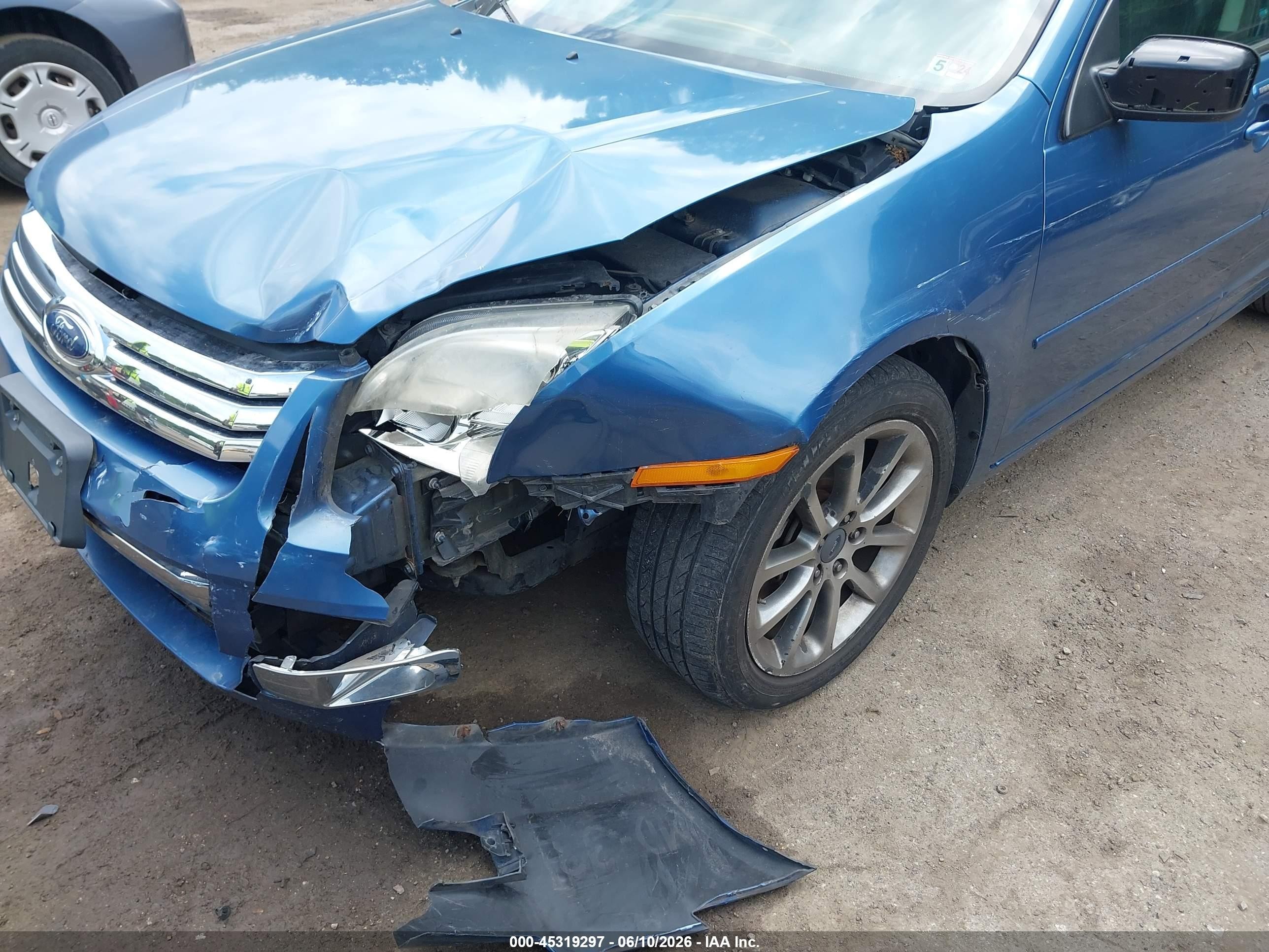 2009 Ford Fusion Sel Light Blue vin: 3FAHP08189R192461