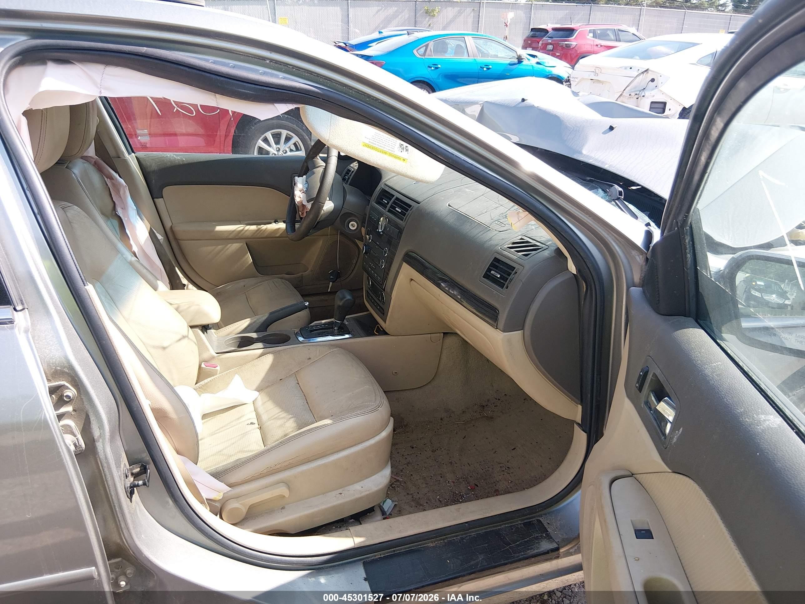2009 Ford Fusion Sel Gray vin: 3FAHP08189R215060