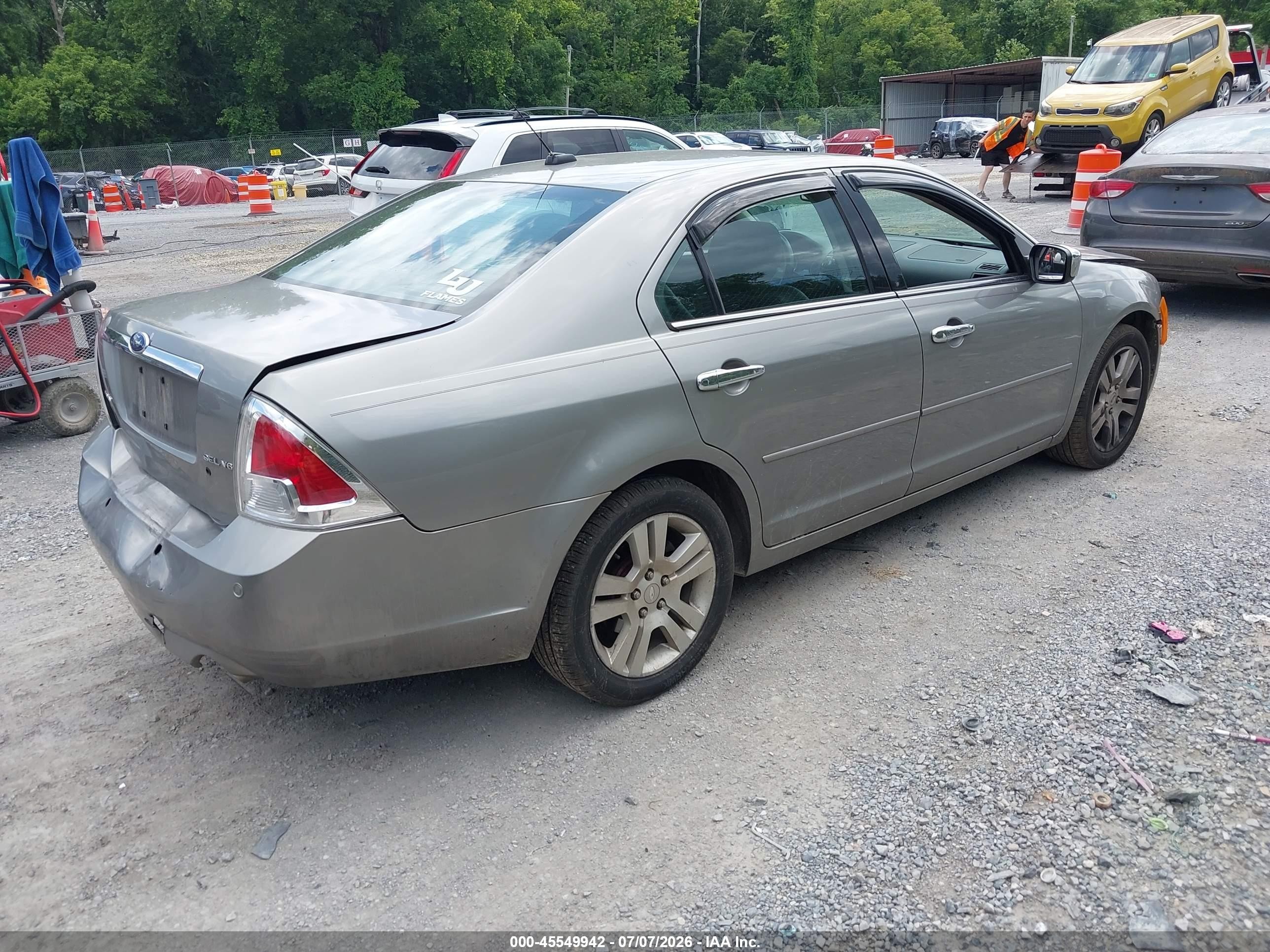 2008 Ford Fusion Sel Silver vin: 3FAHP08198R248745