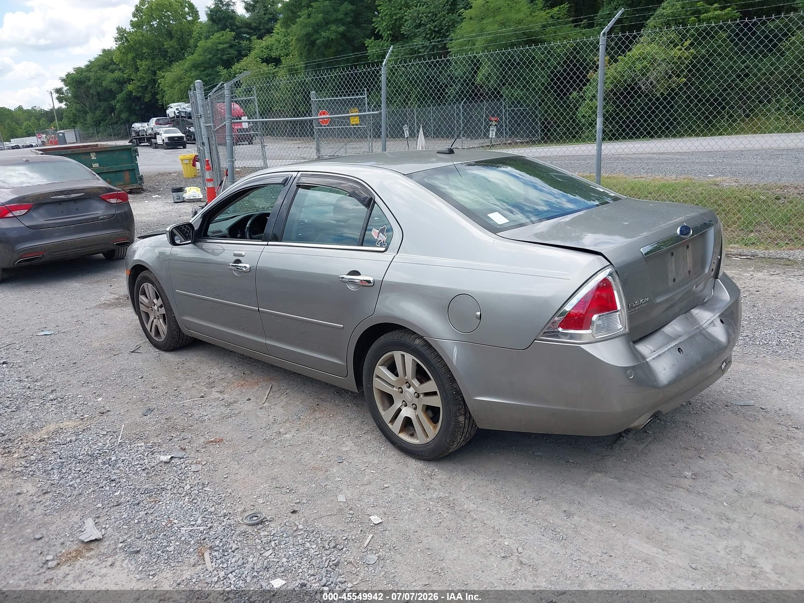 2008 Ford Fusion Sel Silver vin: 3FAHP08198R248745