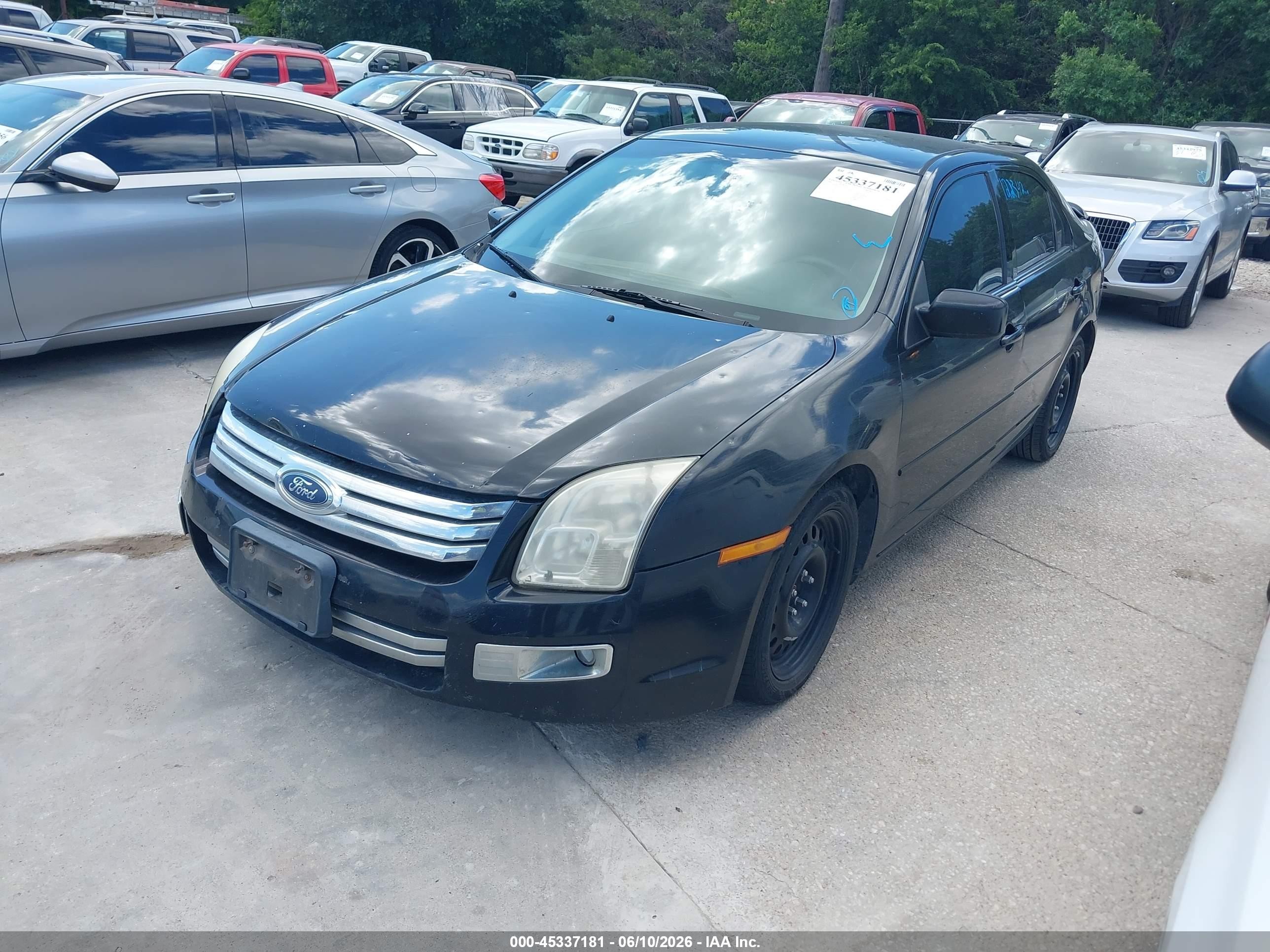 2006 Ford Fusion Sel Black vin: 3FAHP081X6R119541