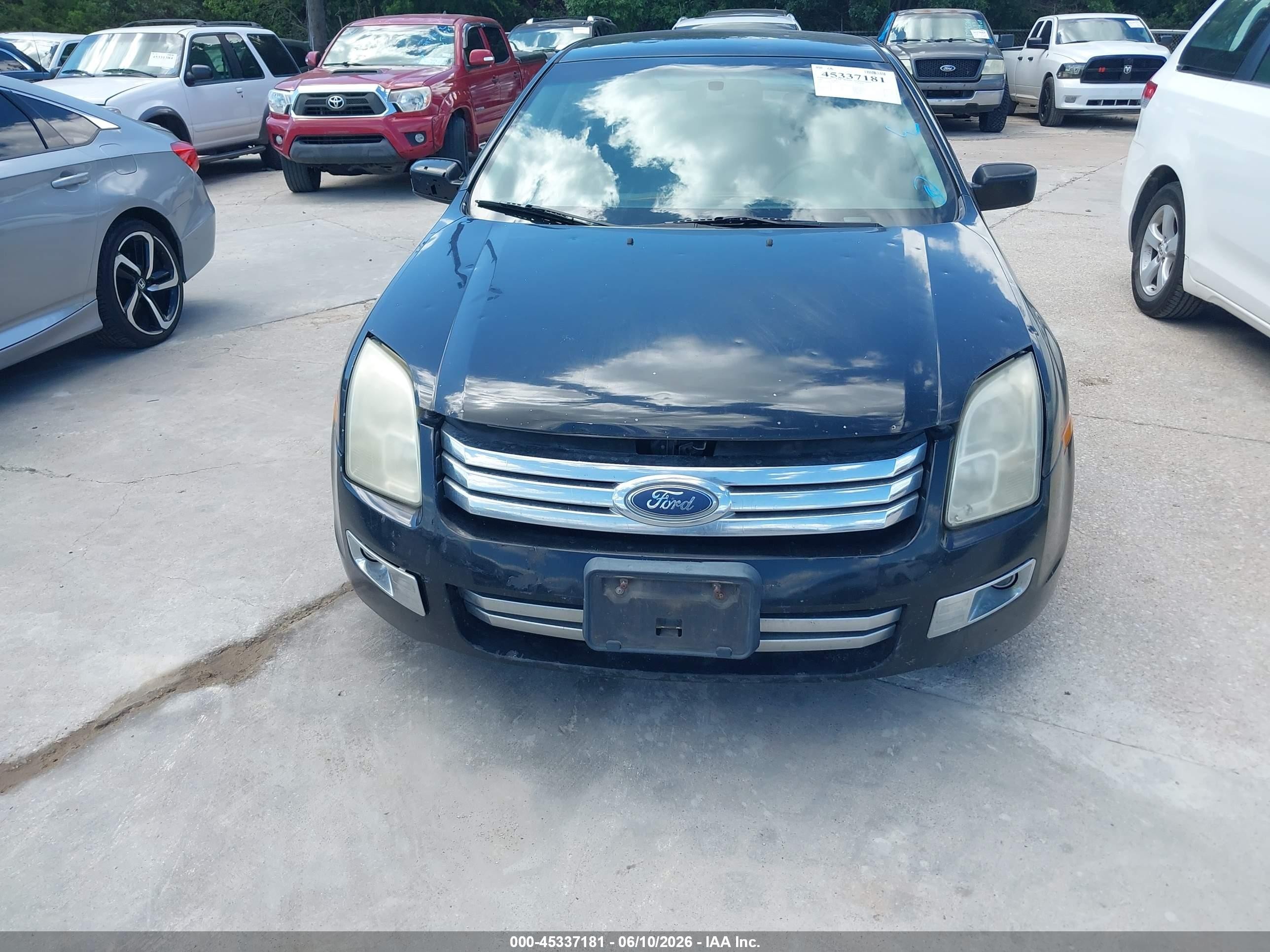 2006 Ford Fusion Sel Black vin: 3FAHP081X6R119541