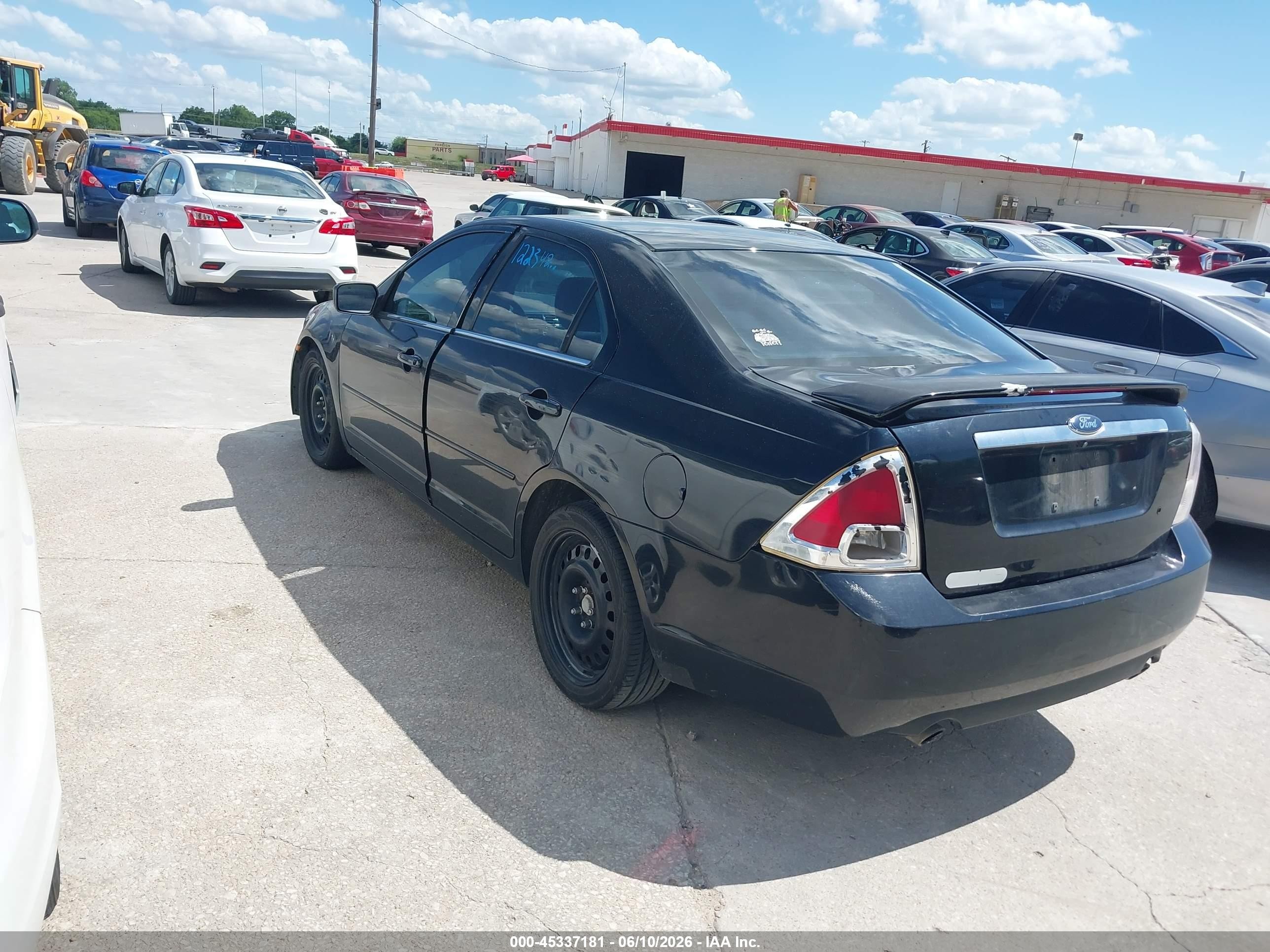 2006 Ford Fusion Sel Black vin: 3FAHP081X6R119541