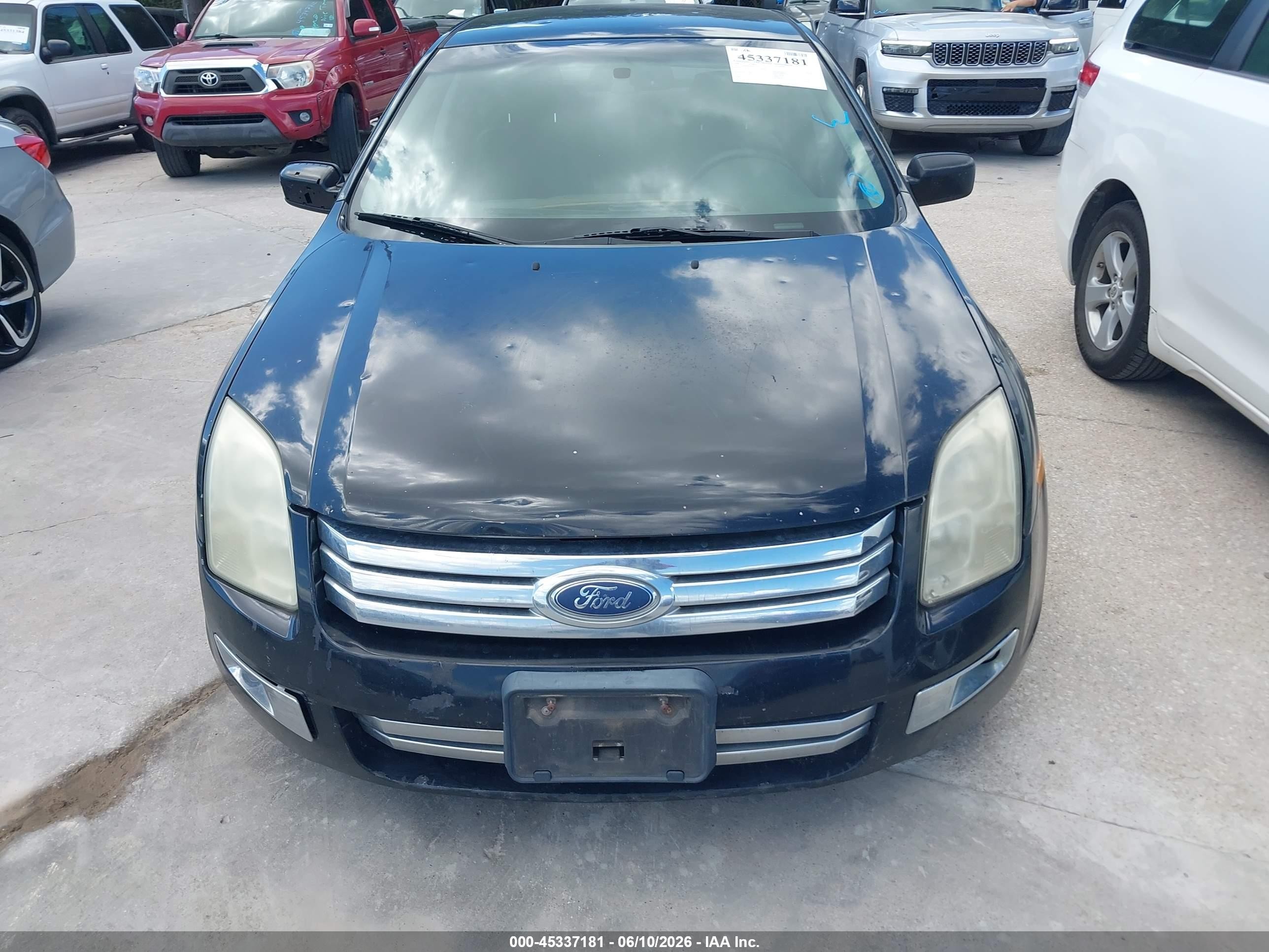 2006 Ford Fusion Sel Black vin: 3FAHP081X6R119541
