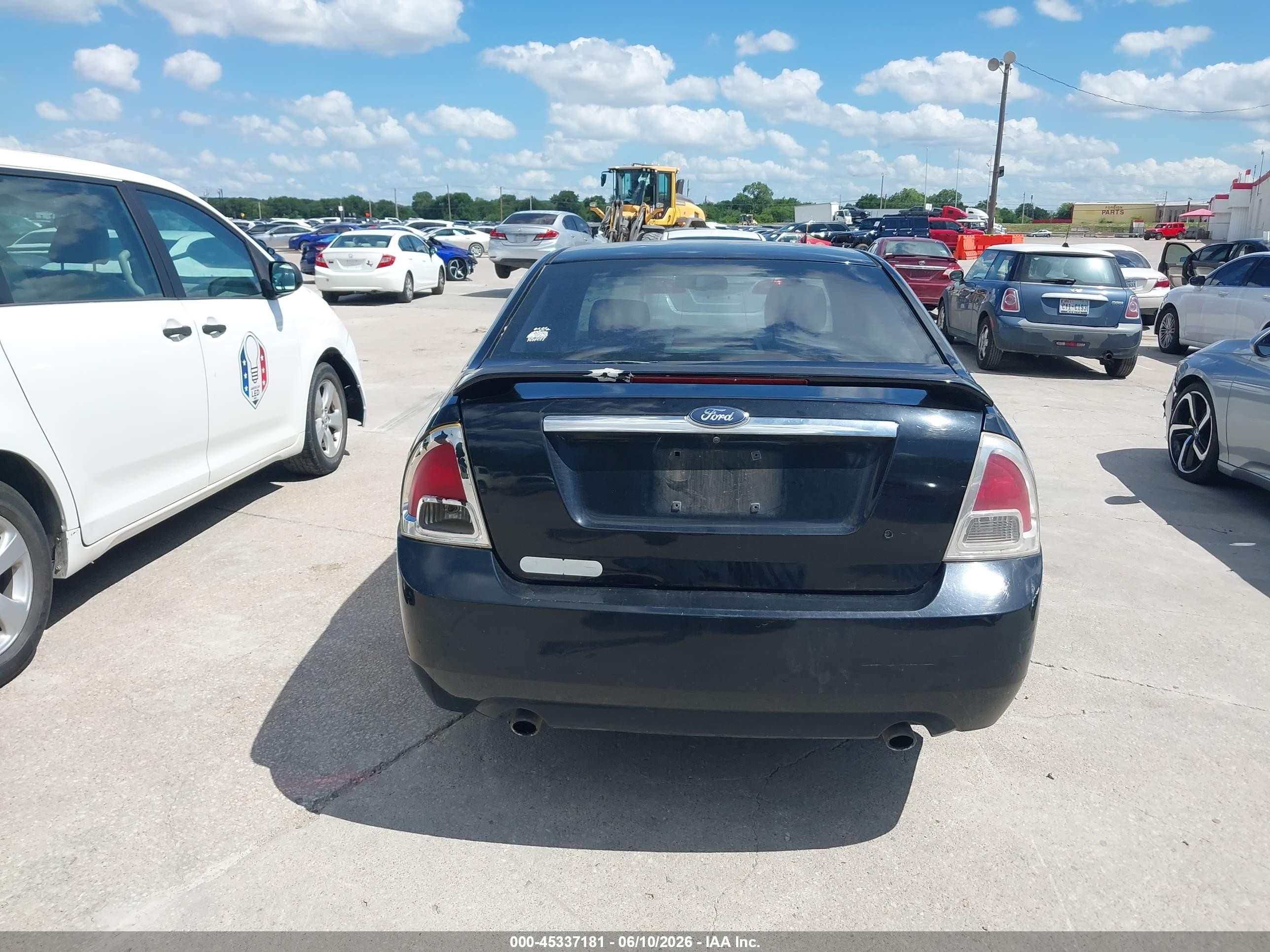 2006 Ford Fusion Sel Black vin: 3FAHP081X6R119541