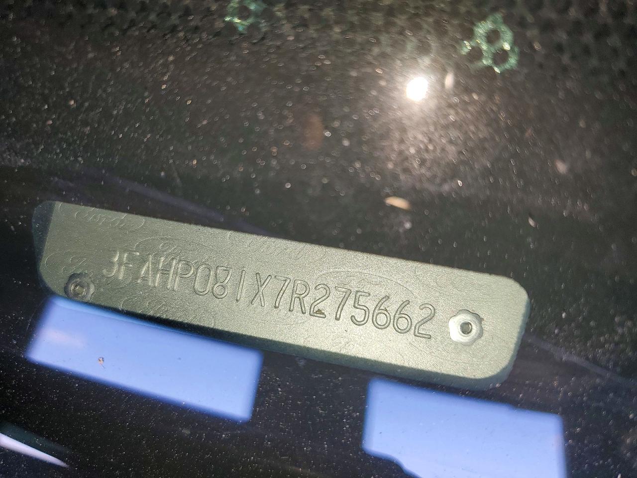 2007 Ford Fusion Sel Black vin: 3FAHP081X7R275662