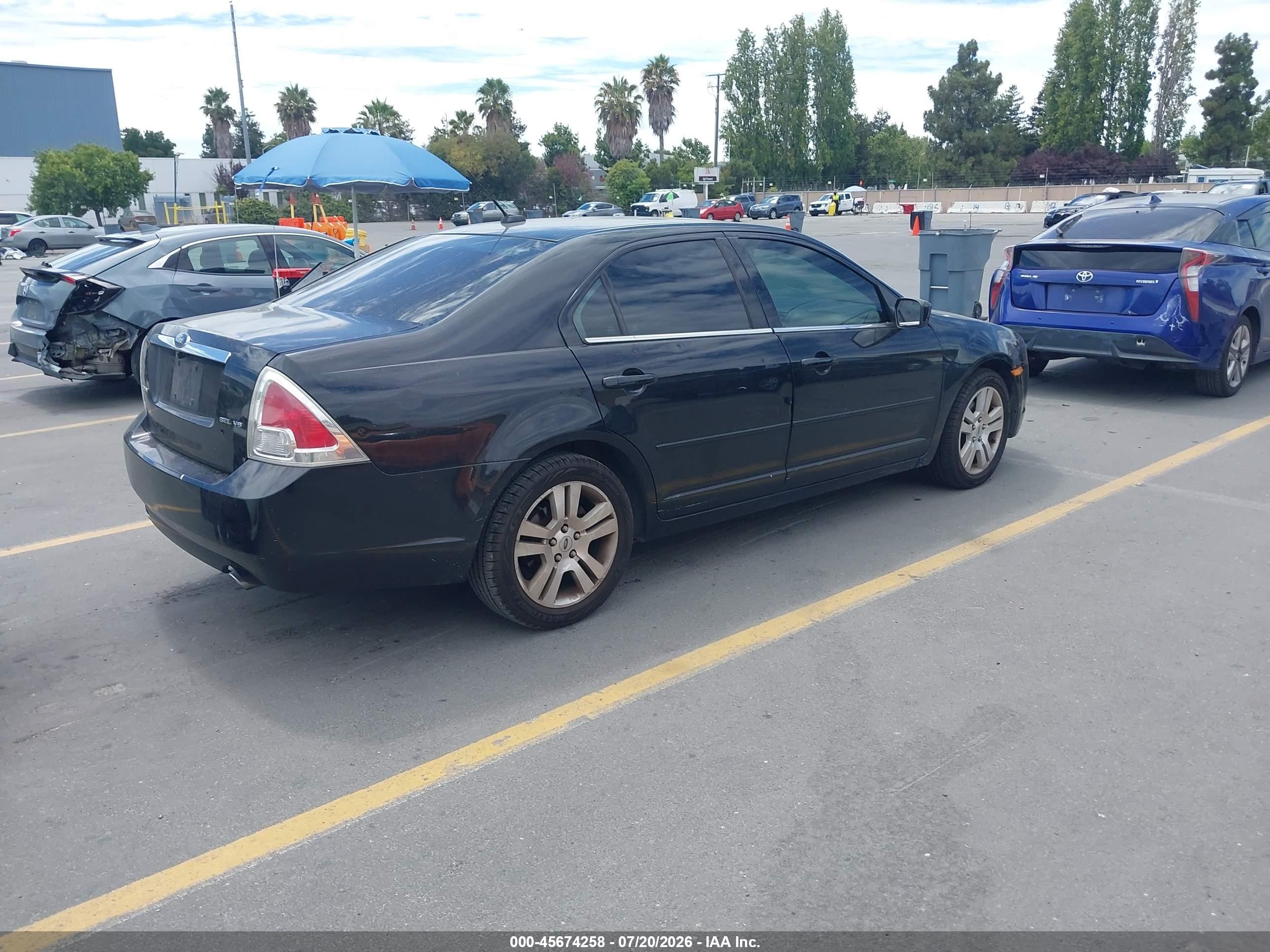 2008 Ford Fusion Sel Black vin: 3FAHP081X8R130395