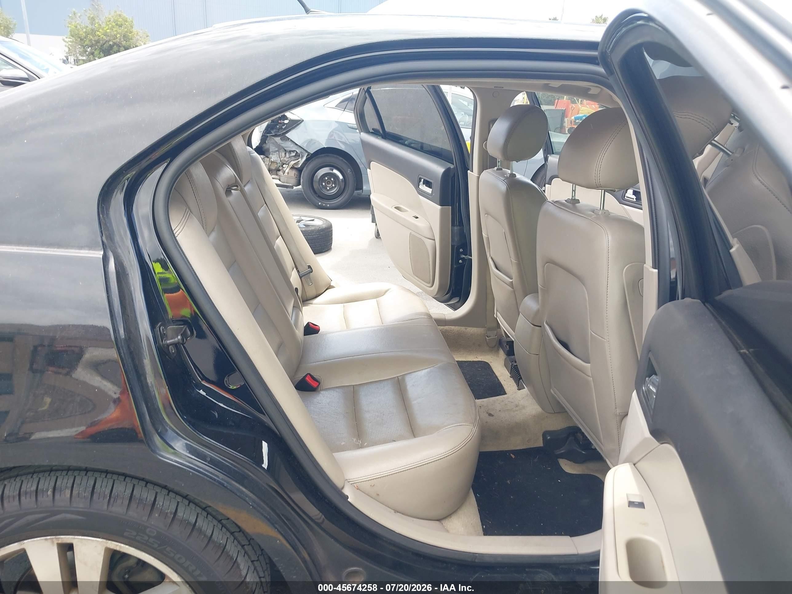 2008 Ford Fusion Sel Black vin: 3FAHP081X8R130395
