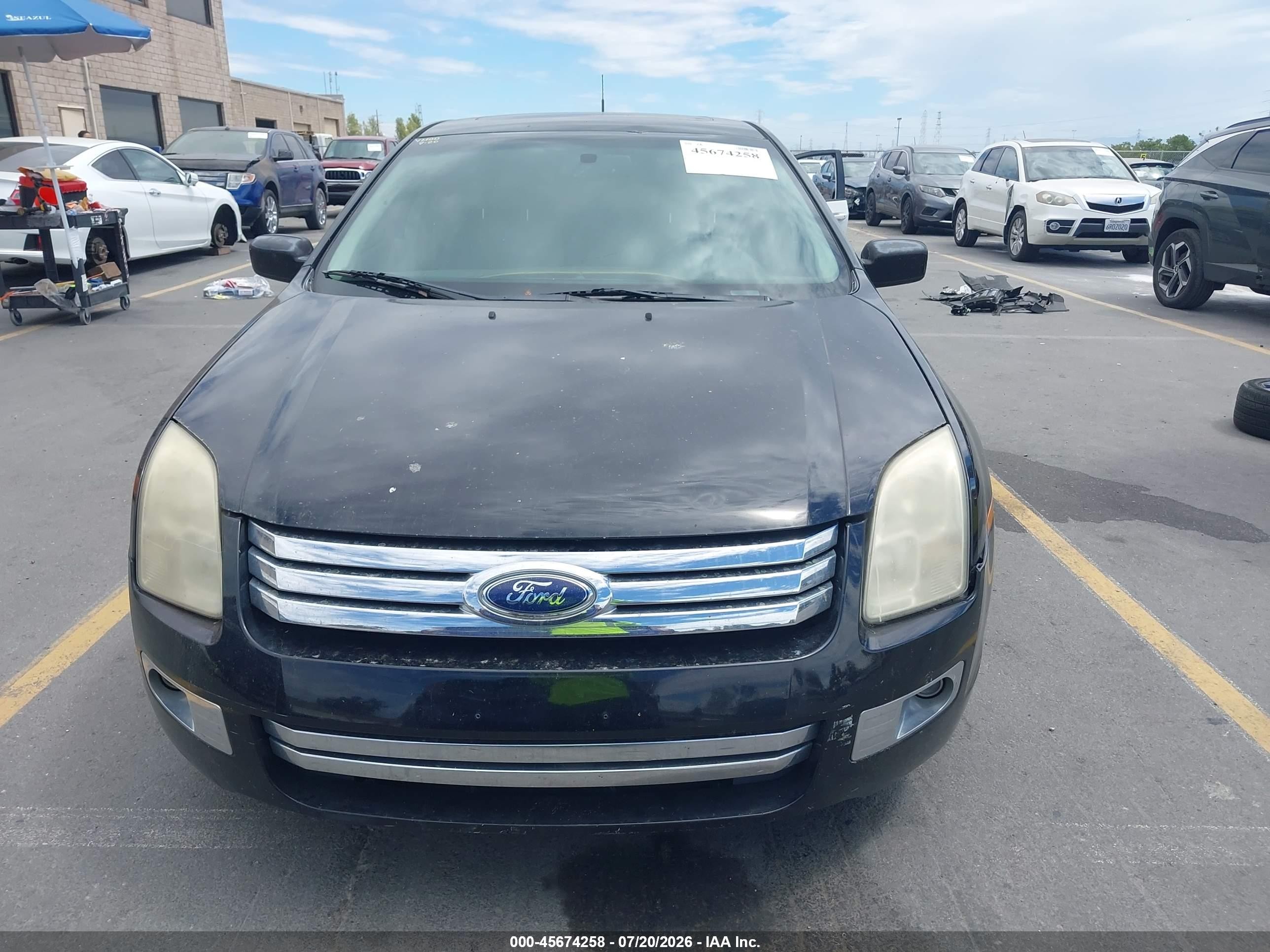 2008 Ford Fusion Sel Black vin: 3FAHP081X8R130395