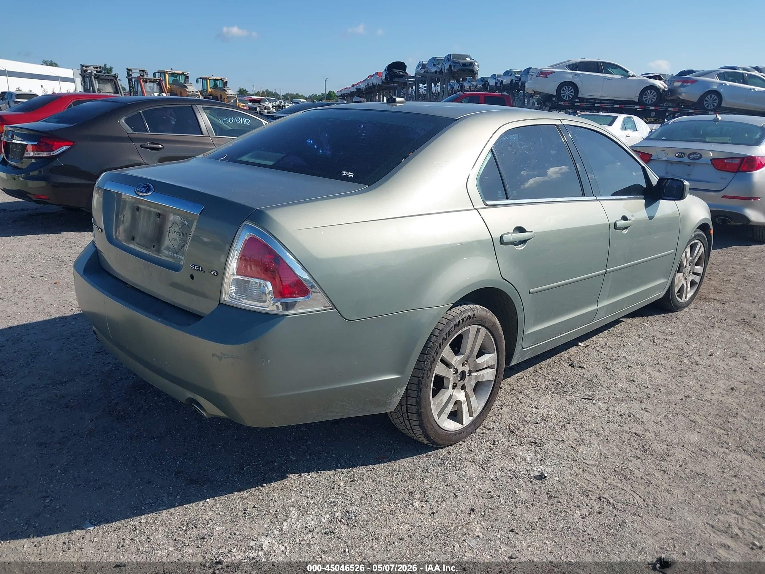2008 Ford Fusion Sel Gray vin: 3FAHP081X8R156656