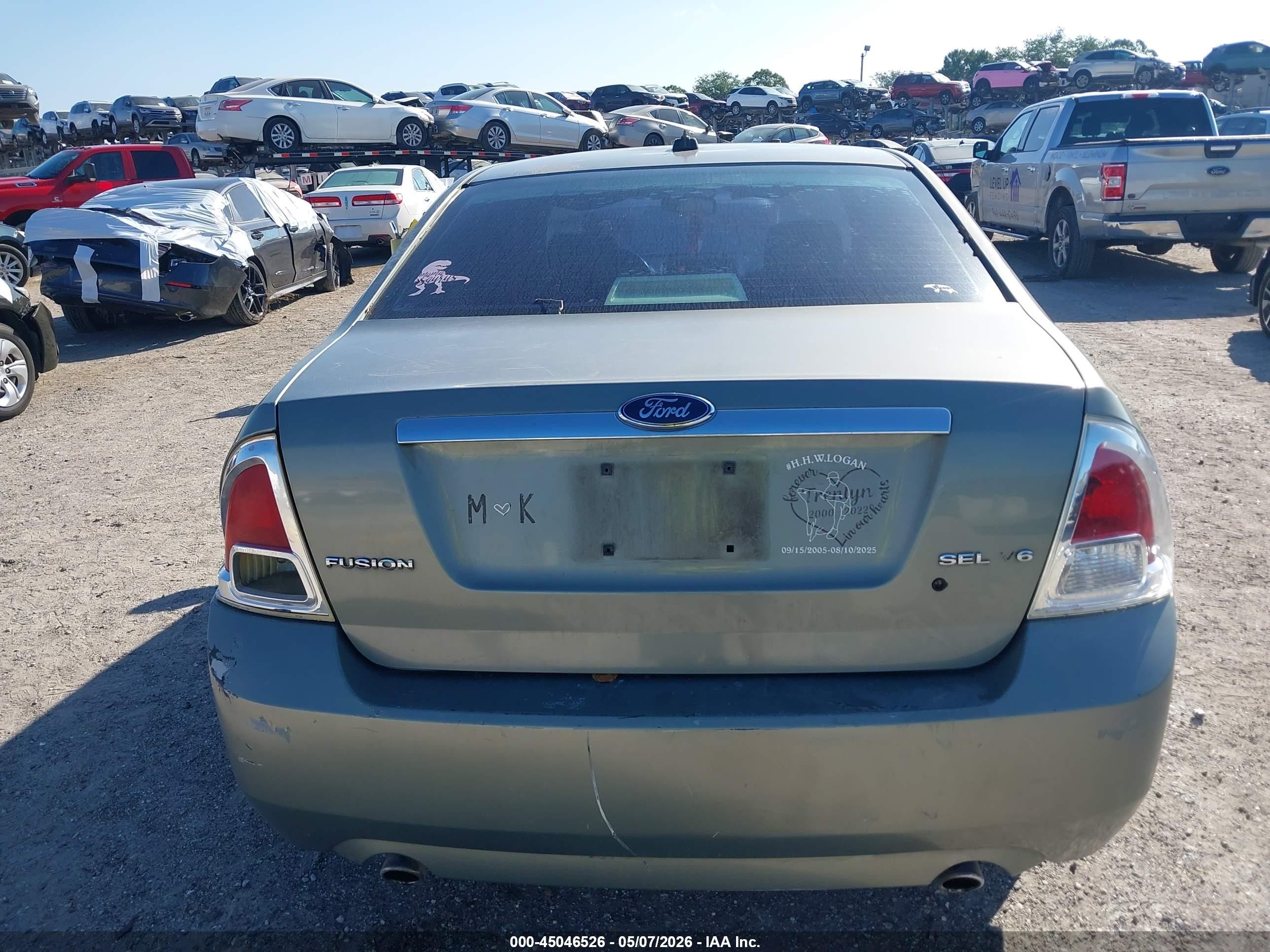 2008 Ford Fusion Sel Gray vin: 3FAHP081X8R156656