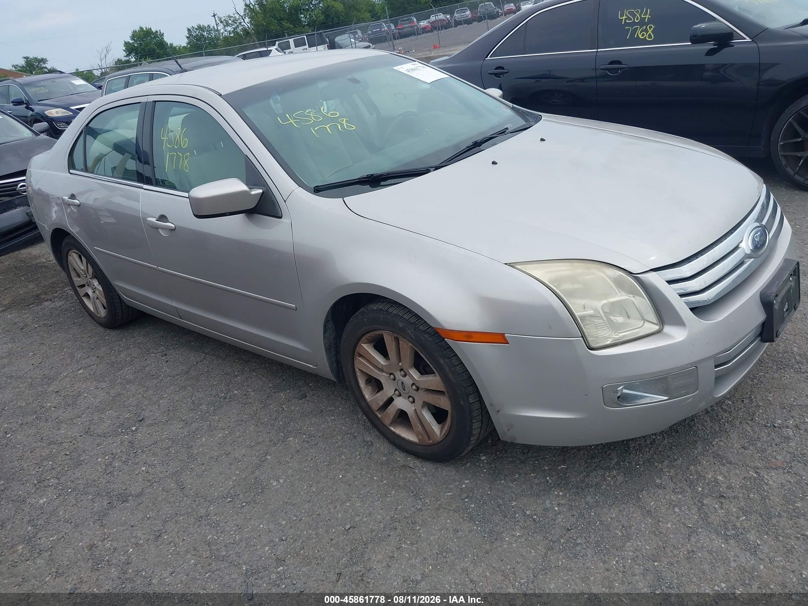 2008 Ford Fusion Sel Серебряный vin: 3FAHP081X8R168046