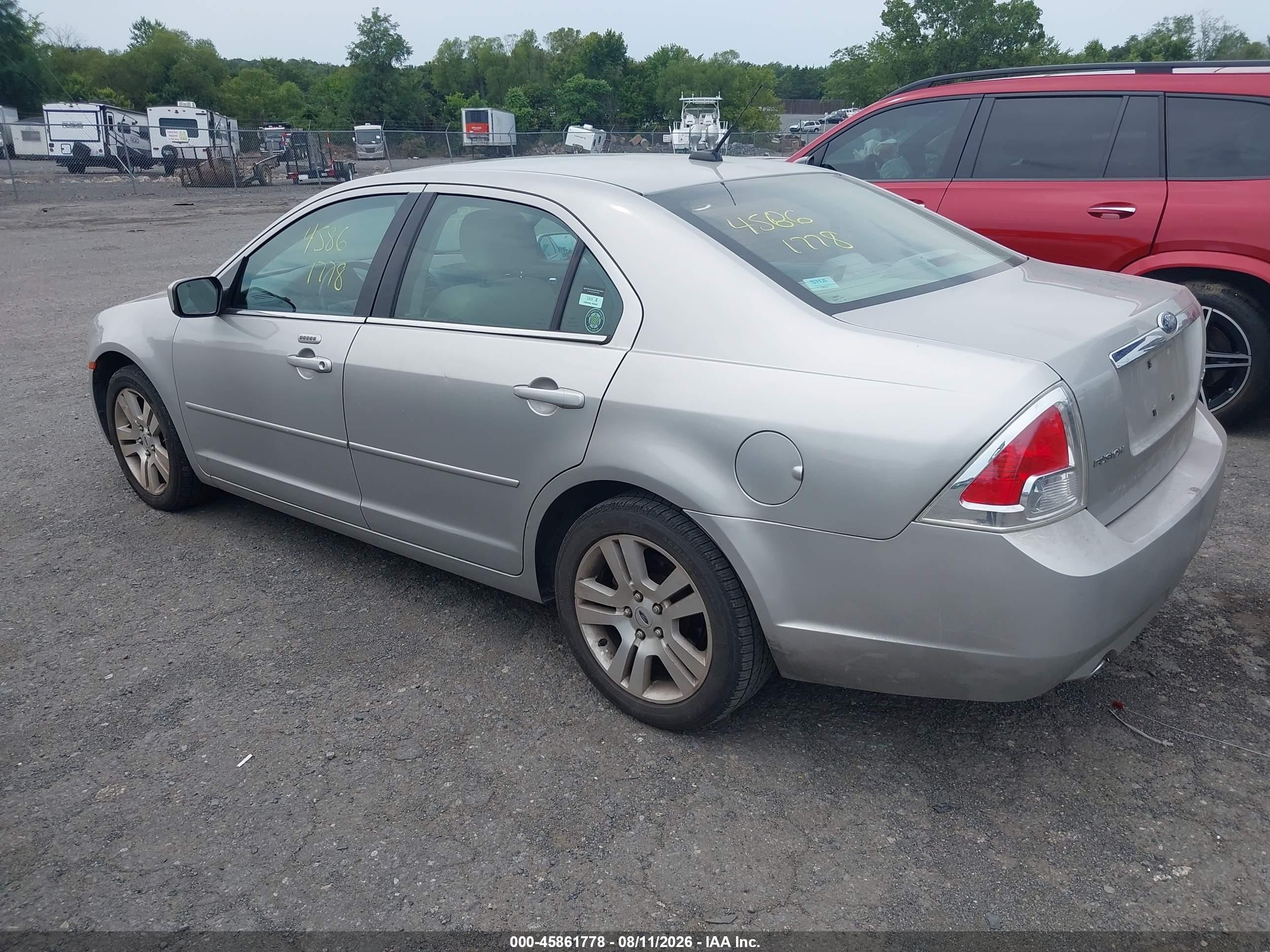 2008 Ford Fusion Sel Серебряный vin: 3FAHP081X8R168046