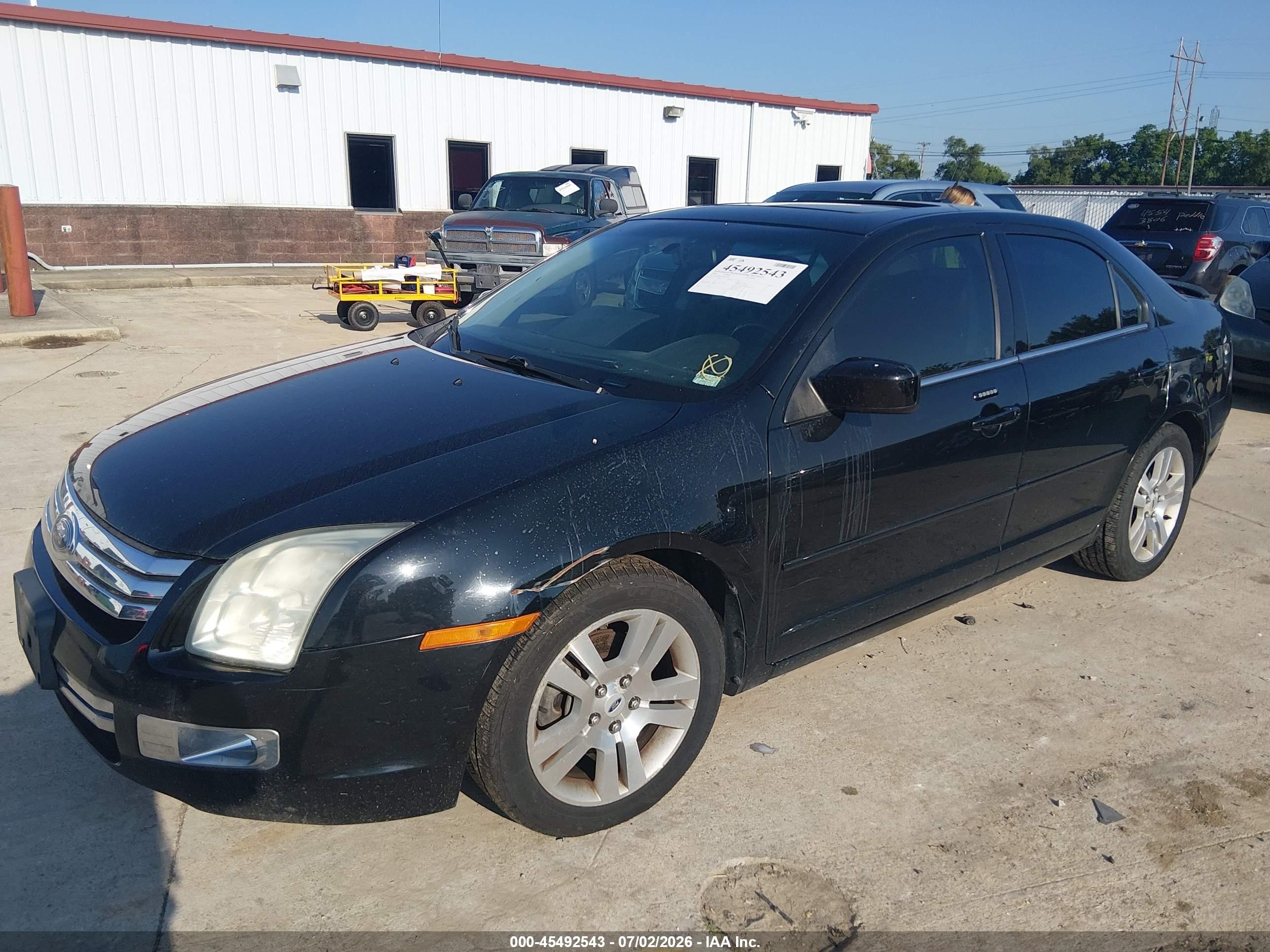2008 Ford Fusion Sel Black vin: 3FAHP081X8R254067