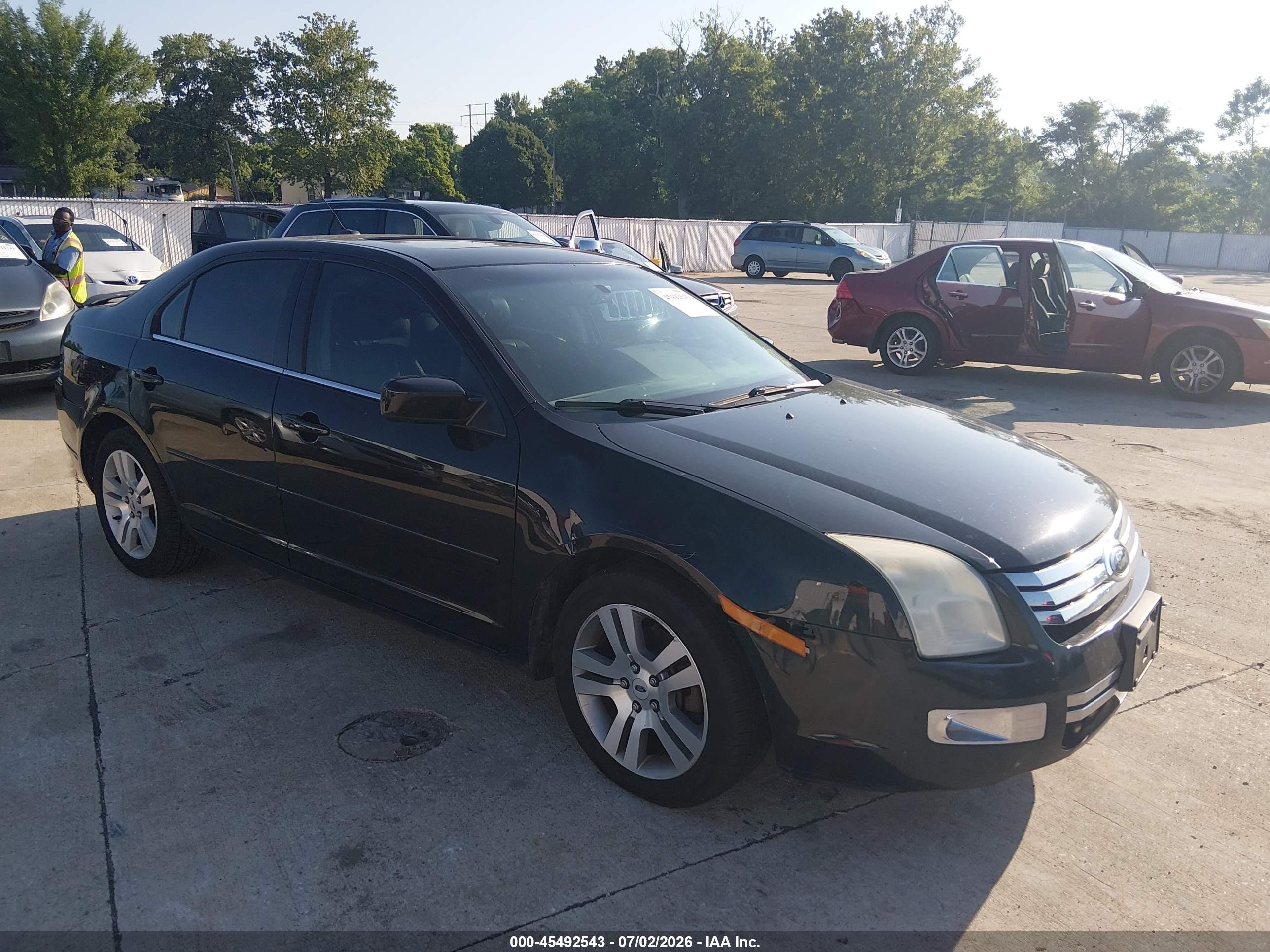 2008 Ford Fusion Sel Black vin: 3FAHP081X8R254067