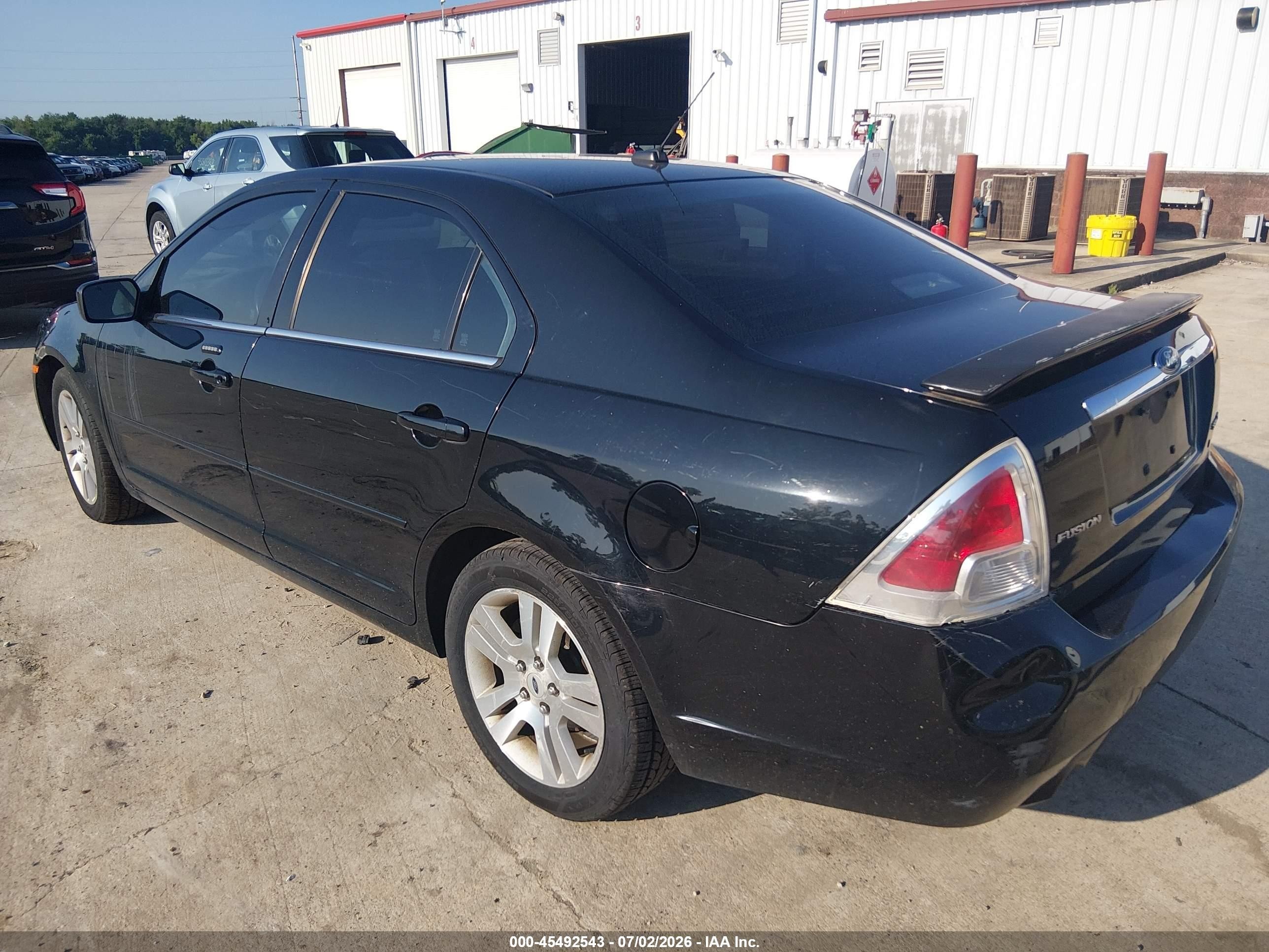 2008 Ford Fusion Sel Black vin: 3FAHP081X8R254067