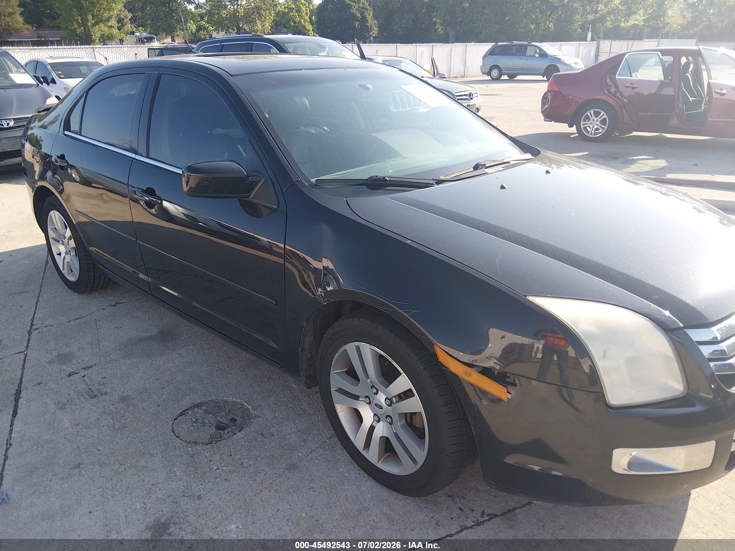 2008 Ford Fusion Sel Black vin: 3FAHP081X8R254067