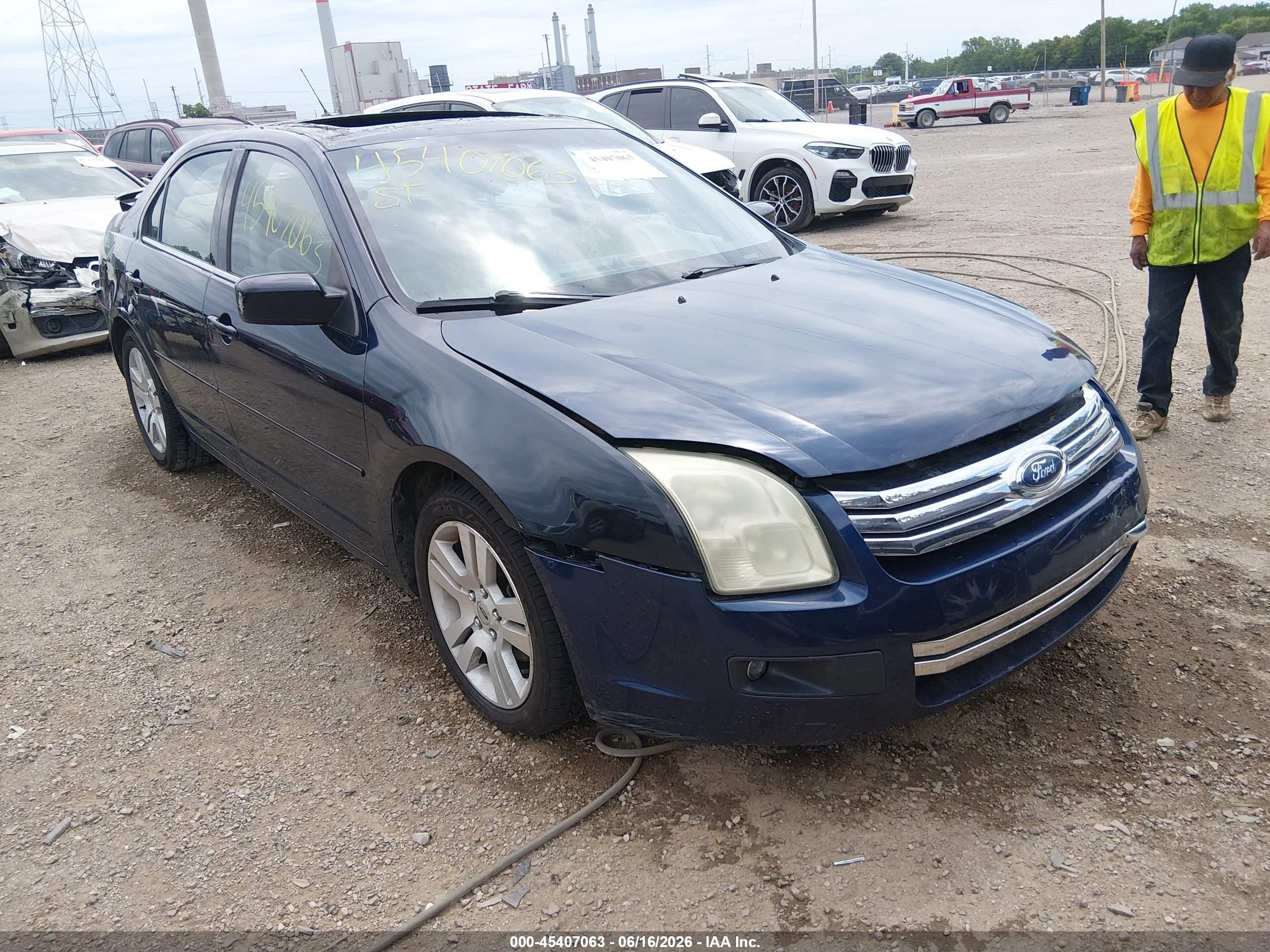 2008 Ford Fusion Sel Dark Blue vin: 3FAHP081X8R273282