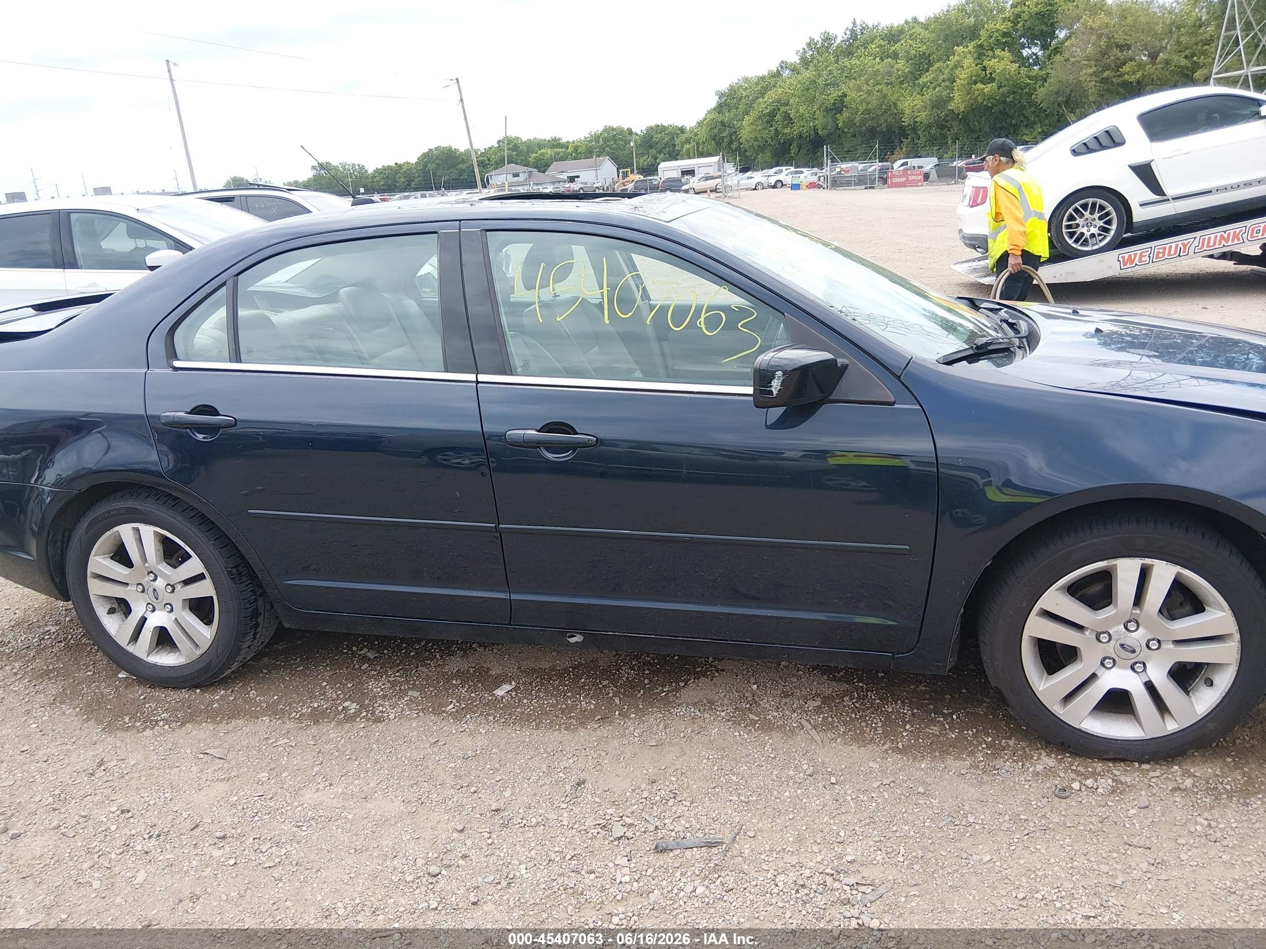 2008 Ford Fusion Sel Dark Blue vin: 3FAHP081X8R273282