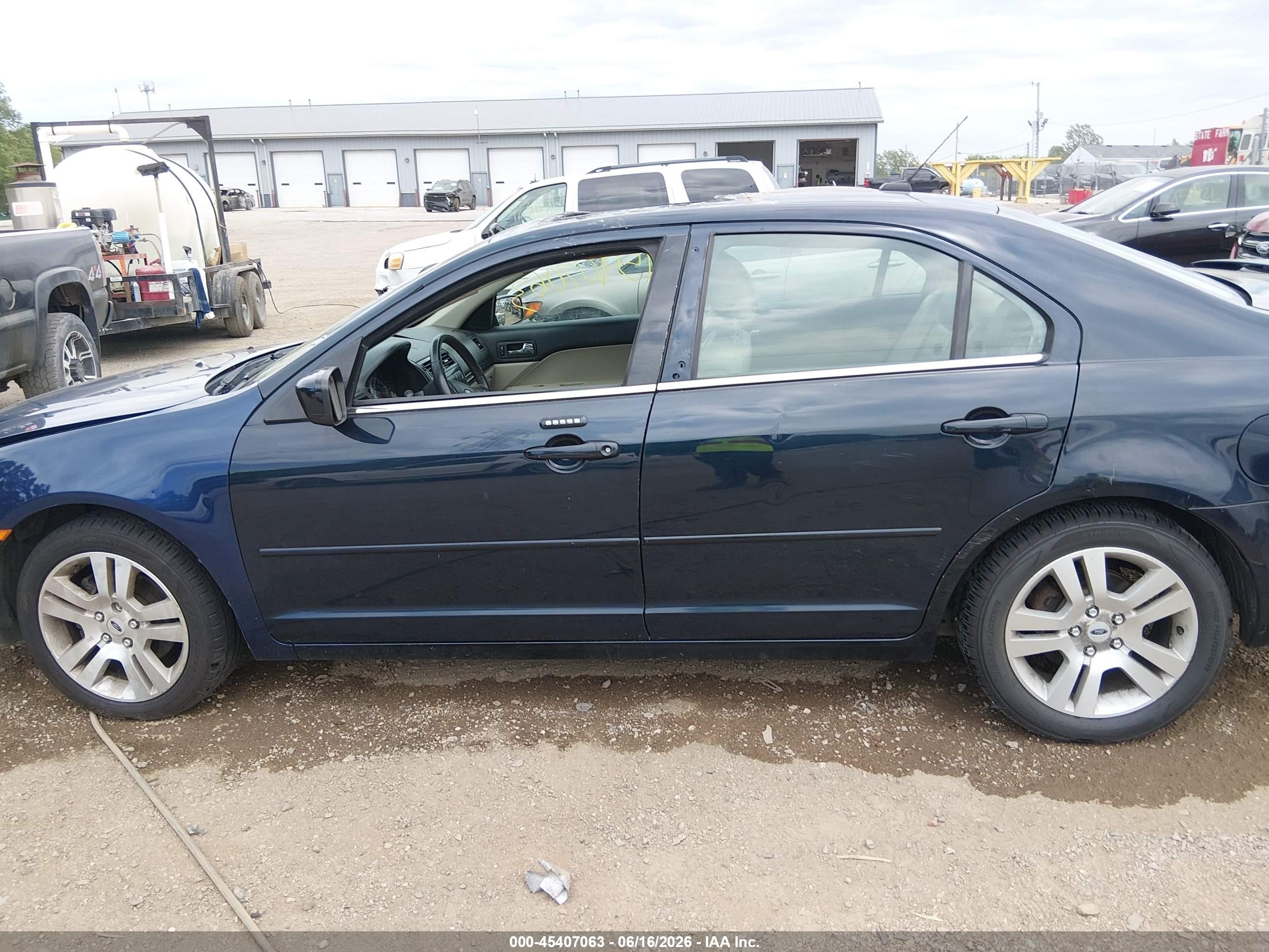 2008 Ford Fusion Sel Dark Blue vin: 3FAHP081X8R273282
