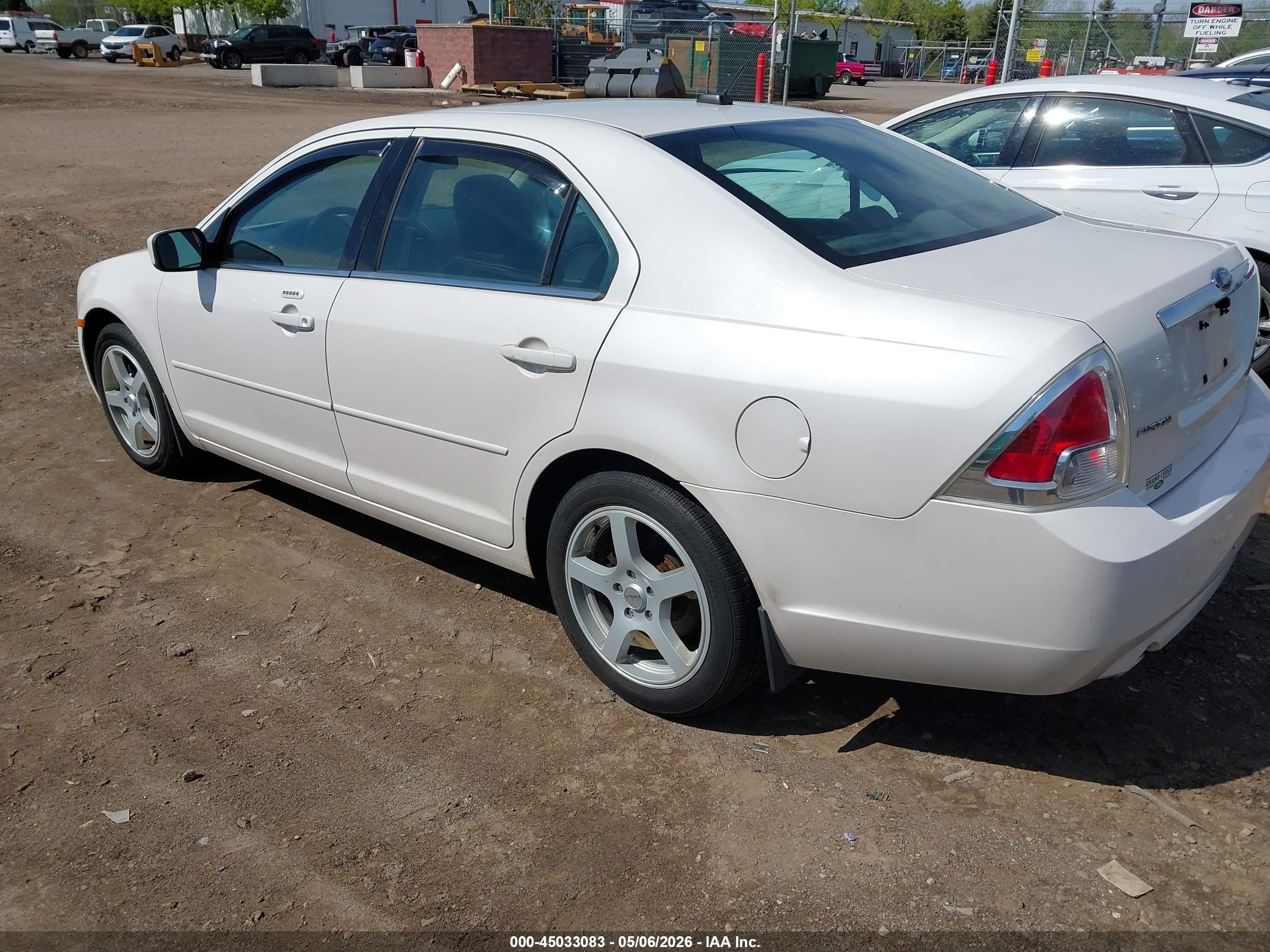 2009 Ford Fusion Sel White vin: 3FAHP081X9R152849