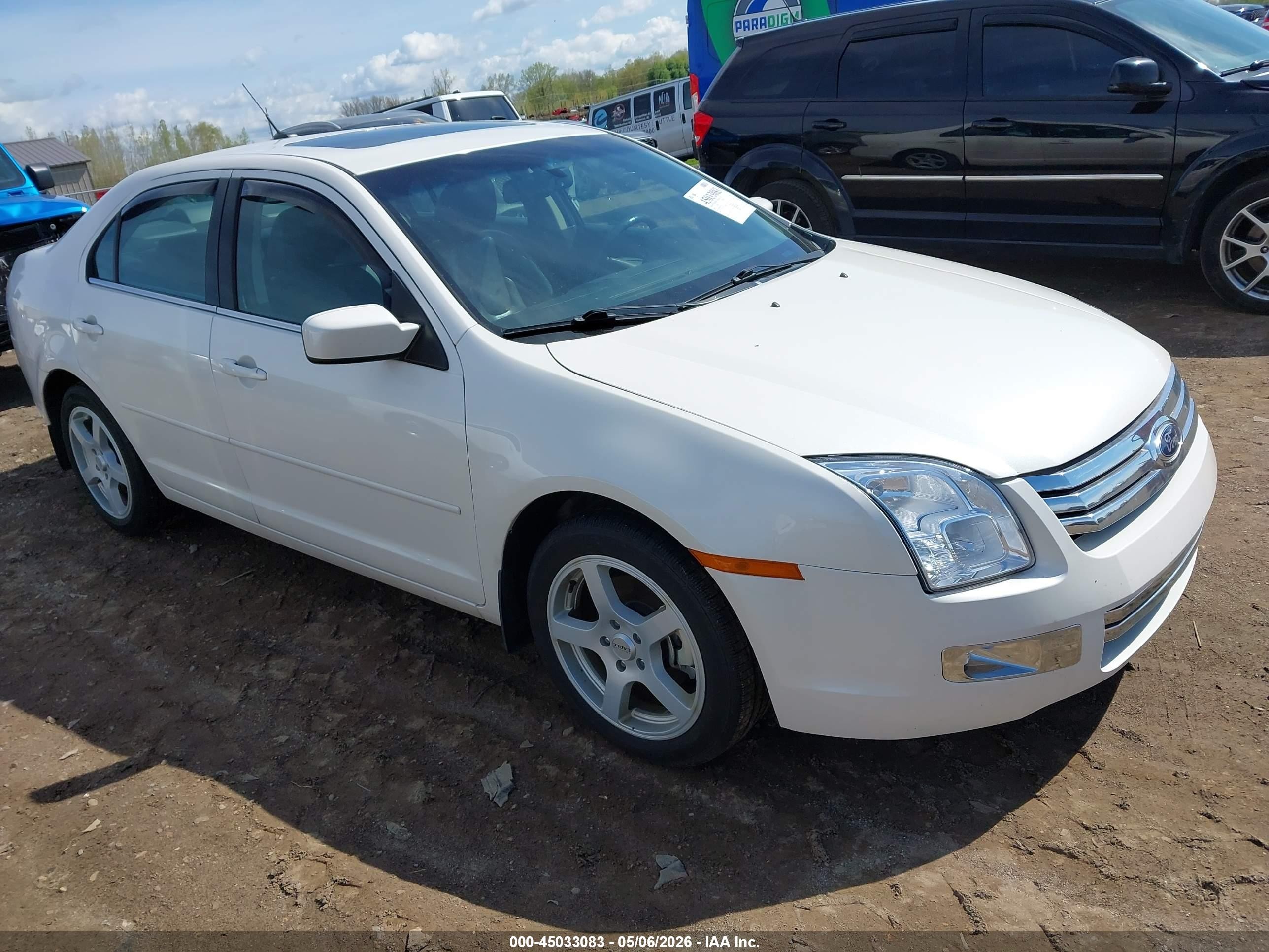 2009 Ford Fusion Sel White vin: 3FAHP081X9R152849