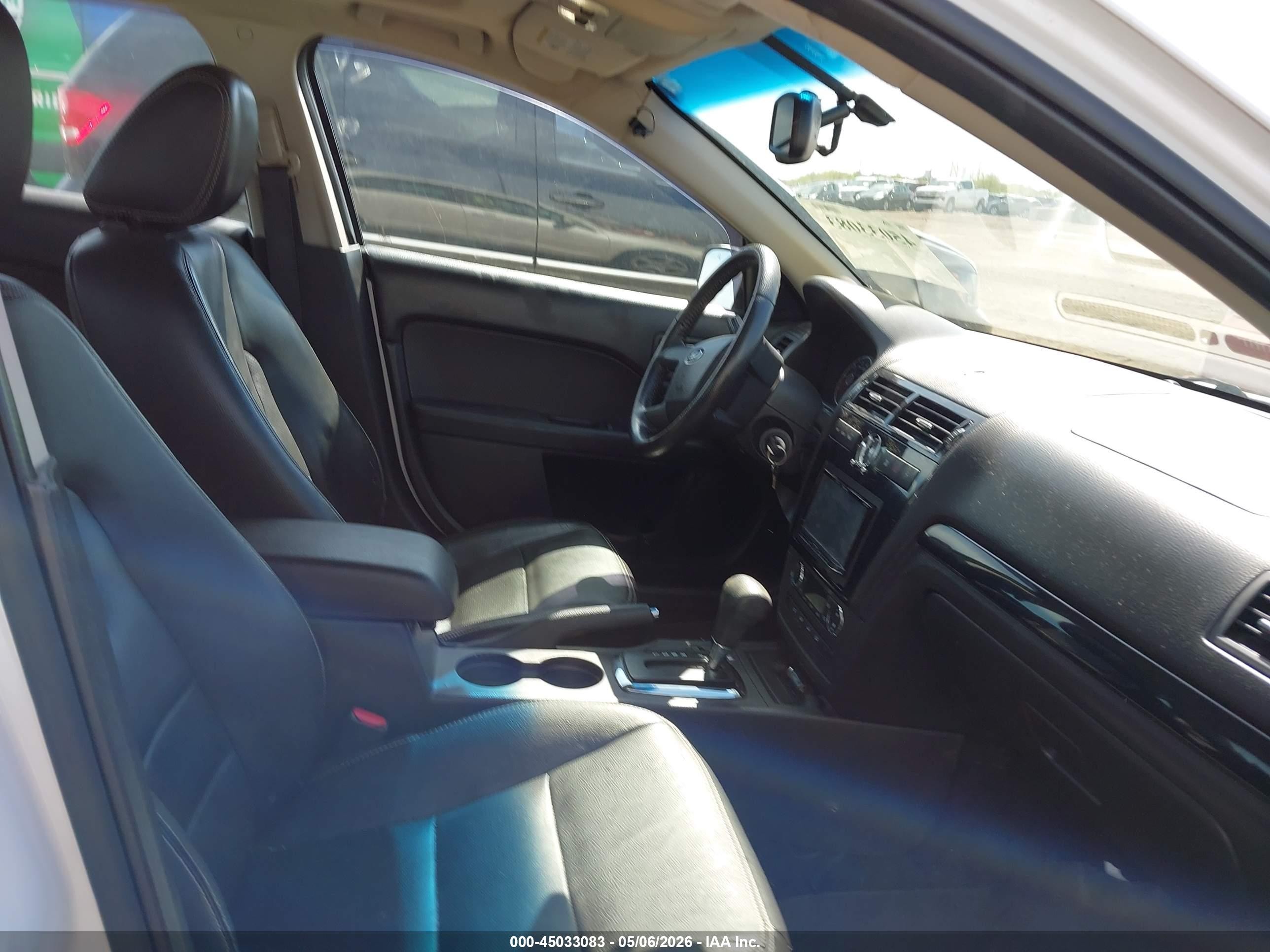 2009 Ford Fusion Sel White vin: 3FAHP081X9R152849