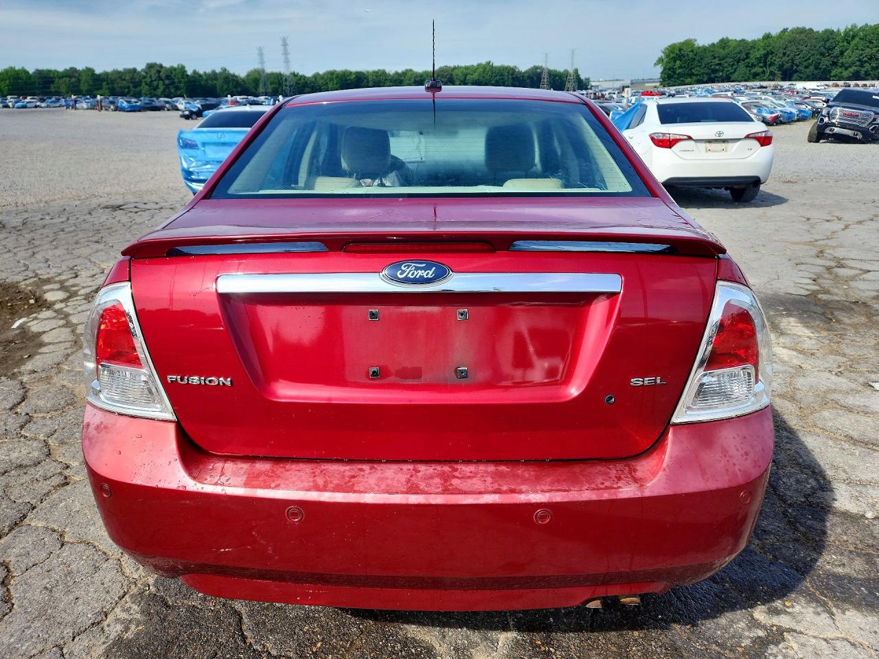 2009 Ford Fusion Sel Red vin: 3FAHP08Z09R186286
