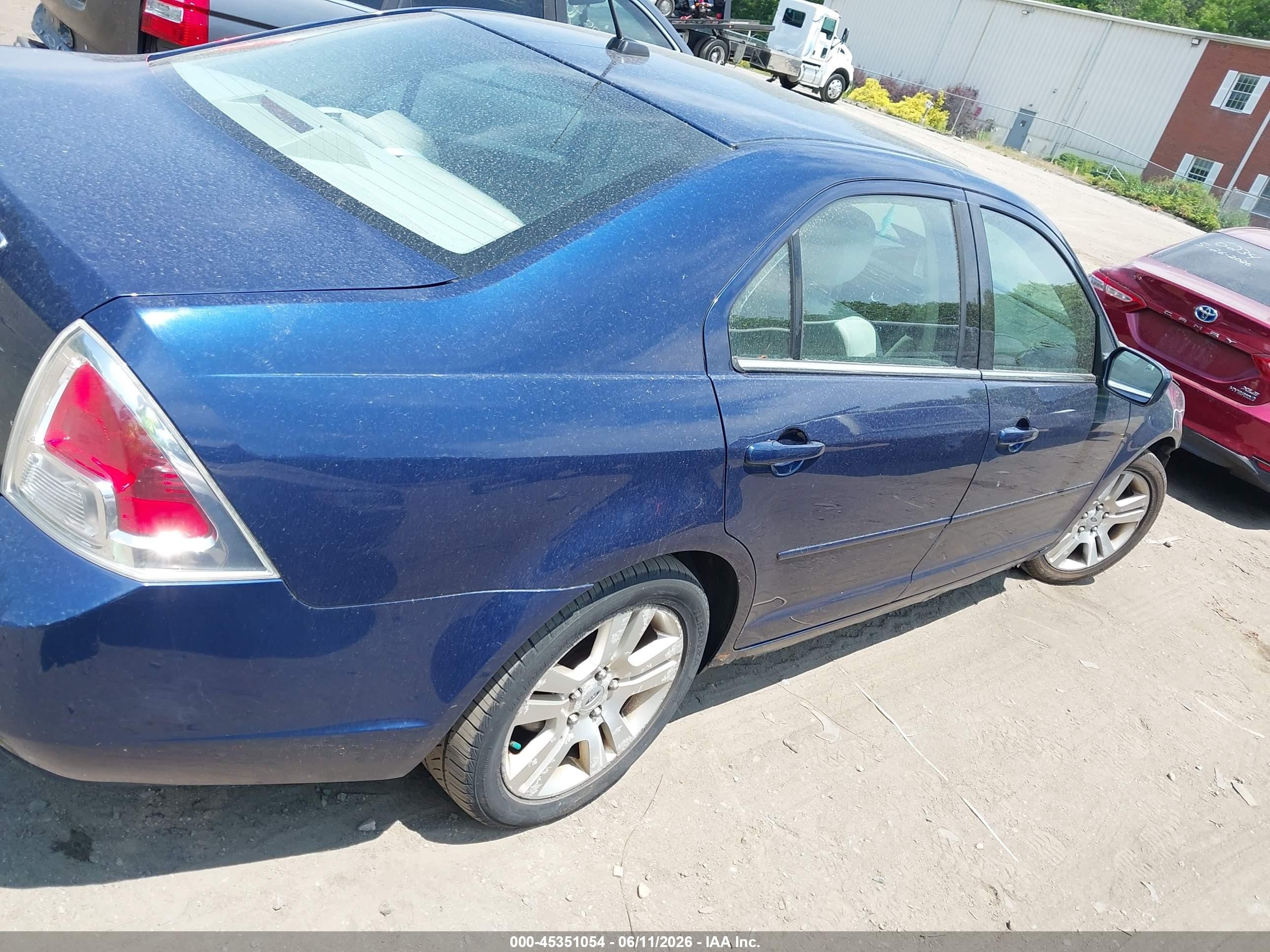 2007 Ford Fusion Sel Blue vin: 3FAHP08Z17R128457