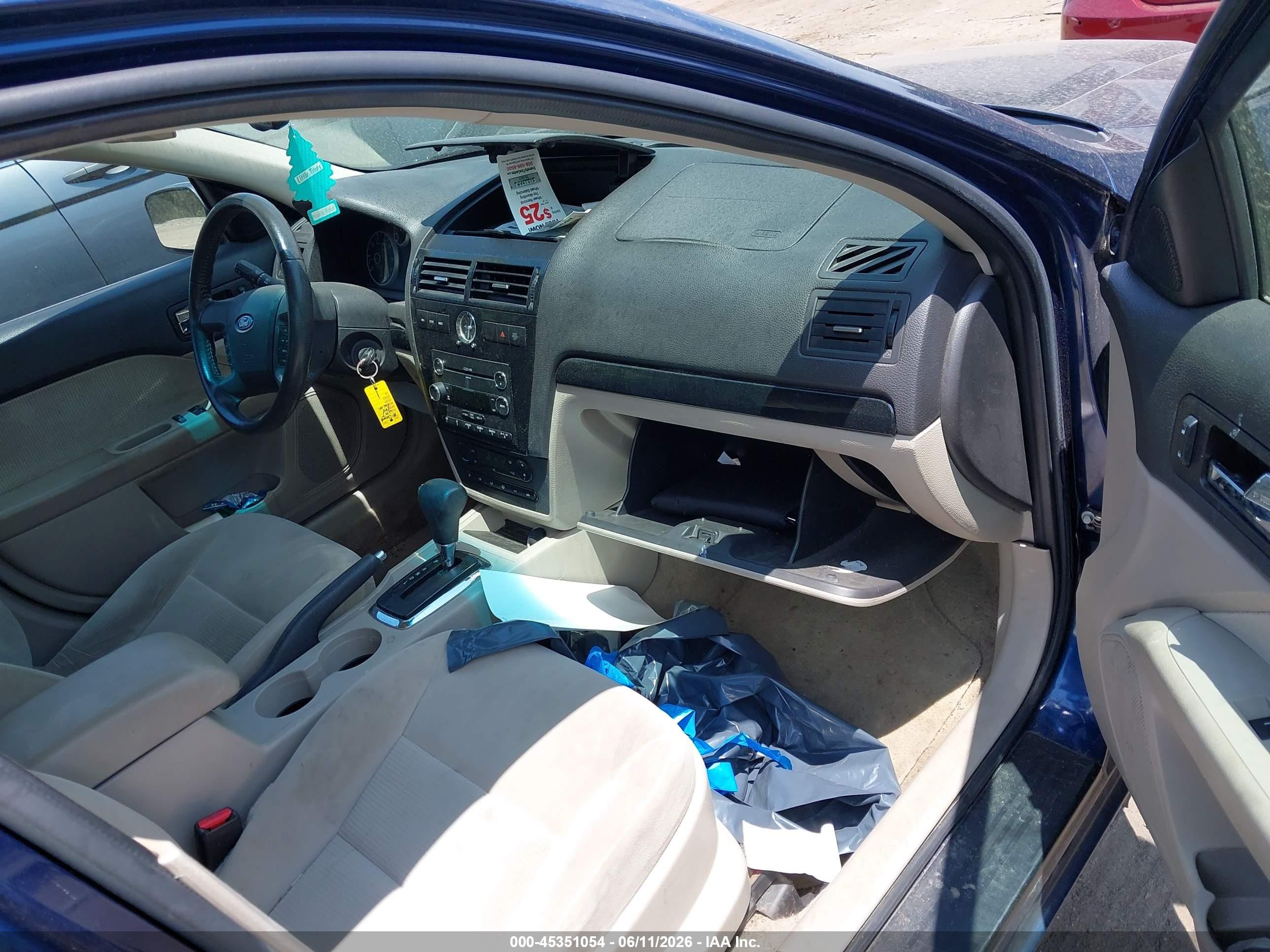 2007 Ford Fusion Sel Blue vin: 3FAHP08Z17R128457