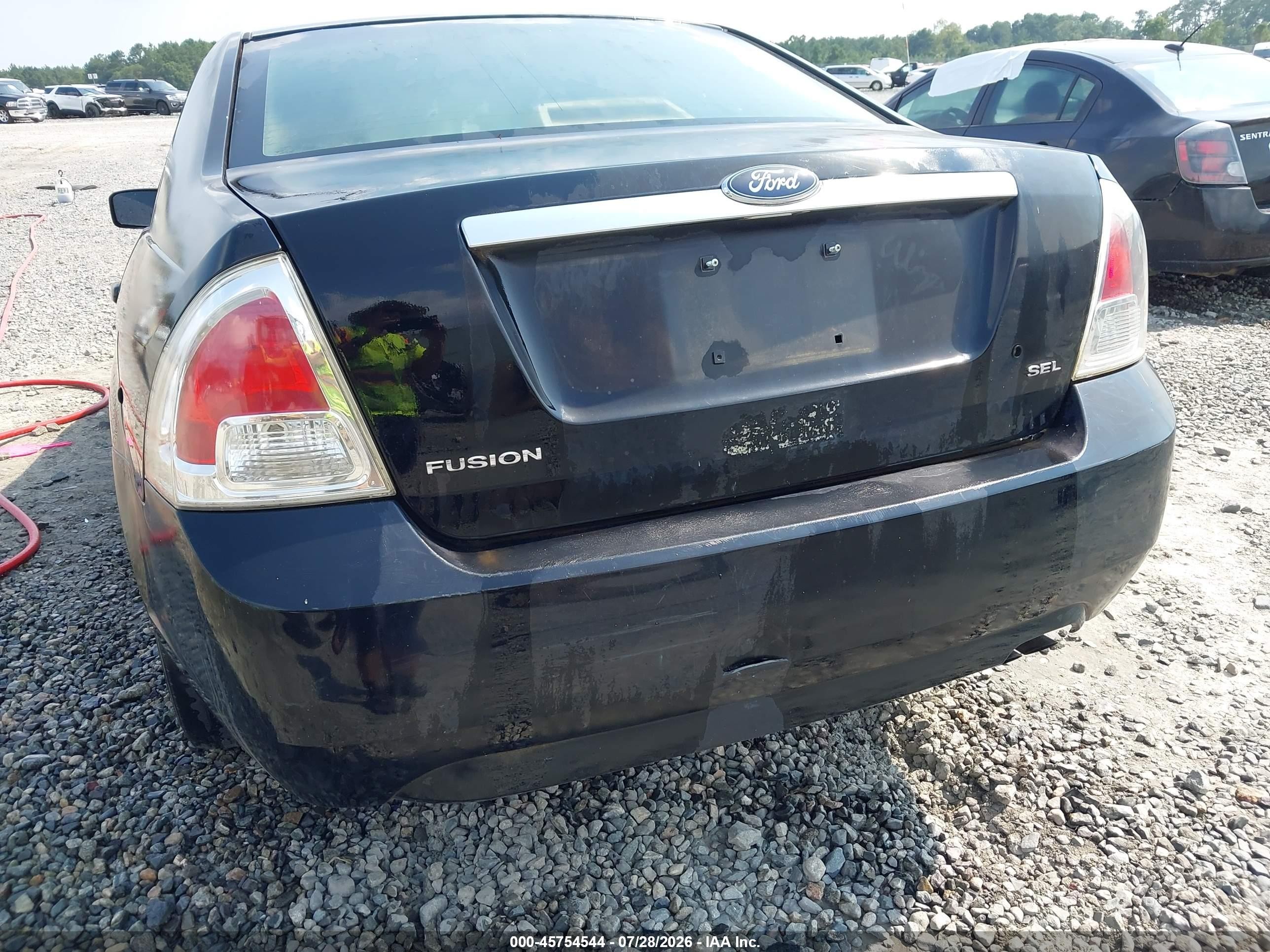 2006 Ford Fusion Sel Black vin: 3FAHP08Z26R138168