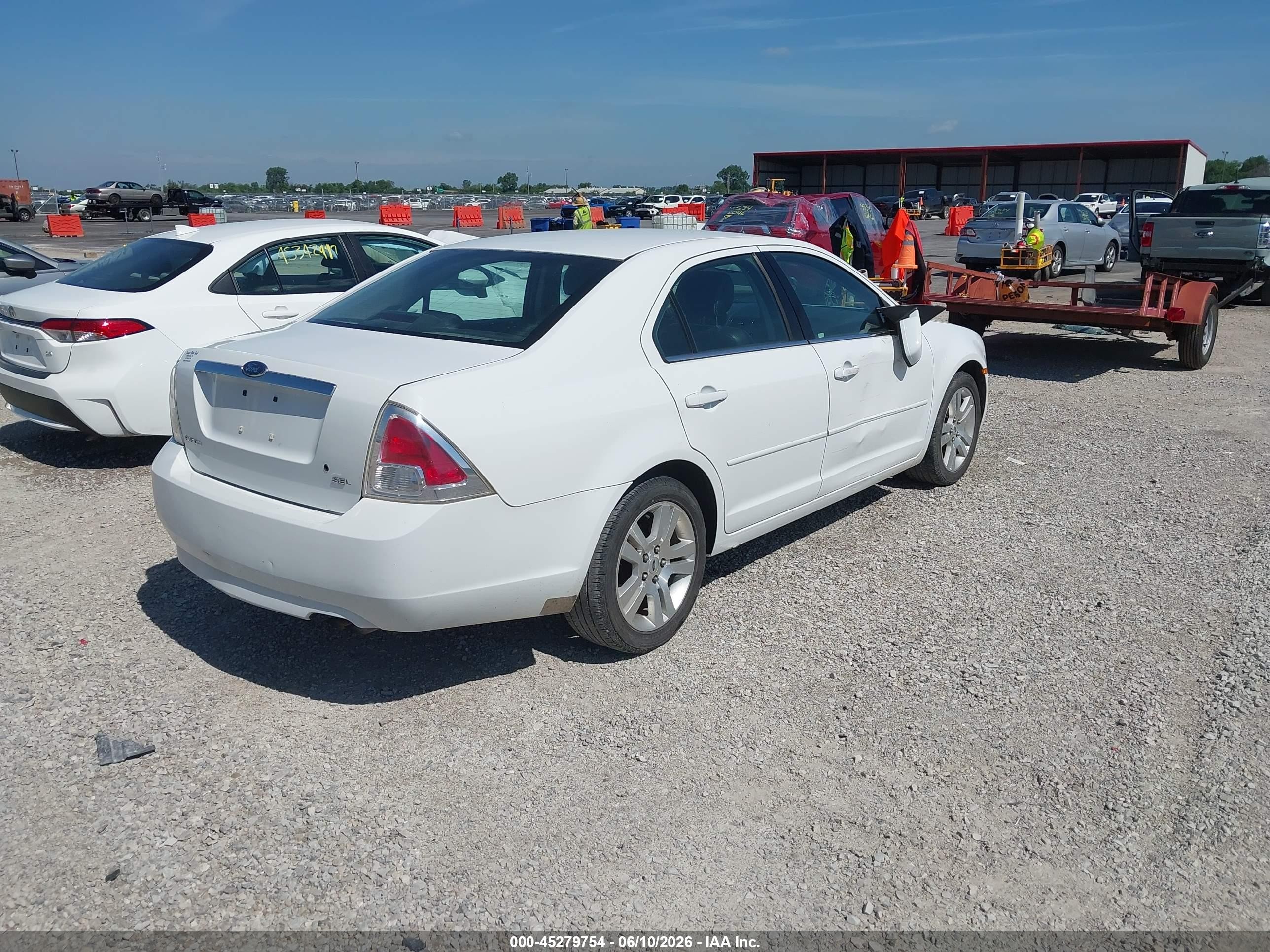 2007 Ford Fusion Sel White vin: 3FAHP08Z27R125227