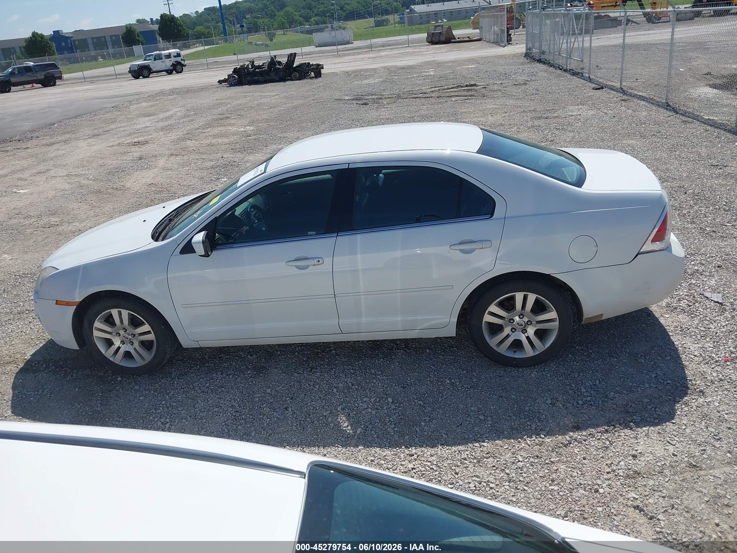 2007 Ford Fusion Sel White vin: 3FAHP08Z27R125227