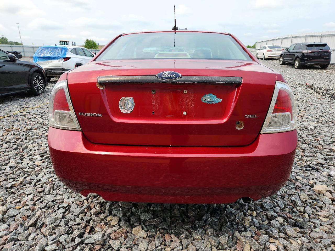 2007 Ford Fusion Sel Red vin: 3FAHP08Z27R136230