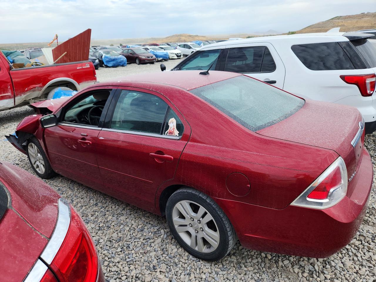 2008 Ford Fusion Sel Red vin: 3FAHP08Z28R268714