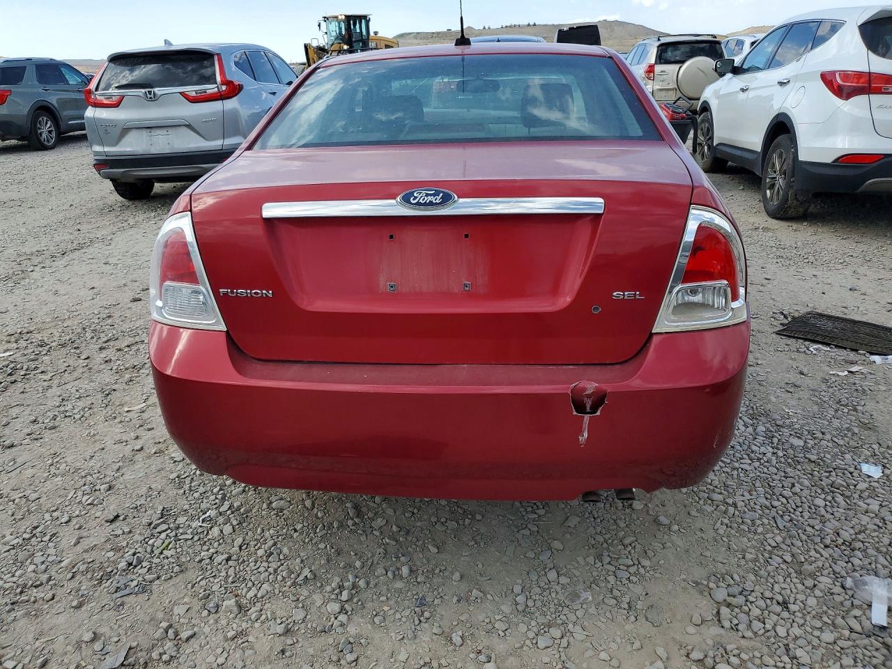 2008 Ford Fusion Sel Red vin: 3FAHP08Z28R268714