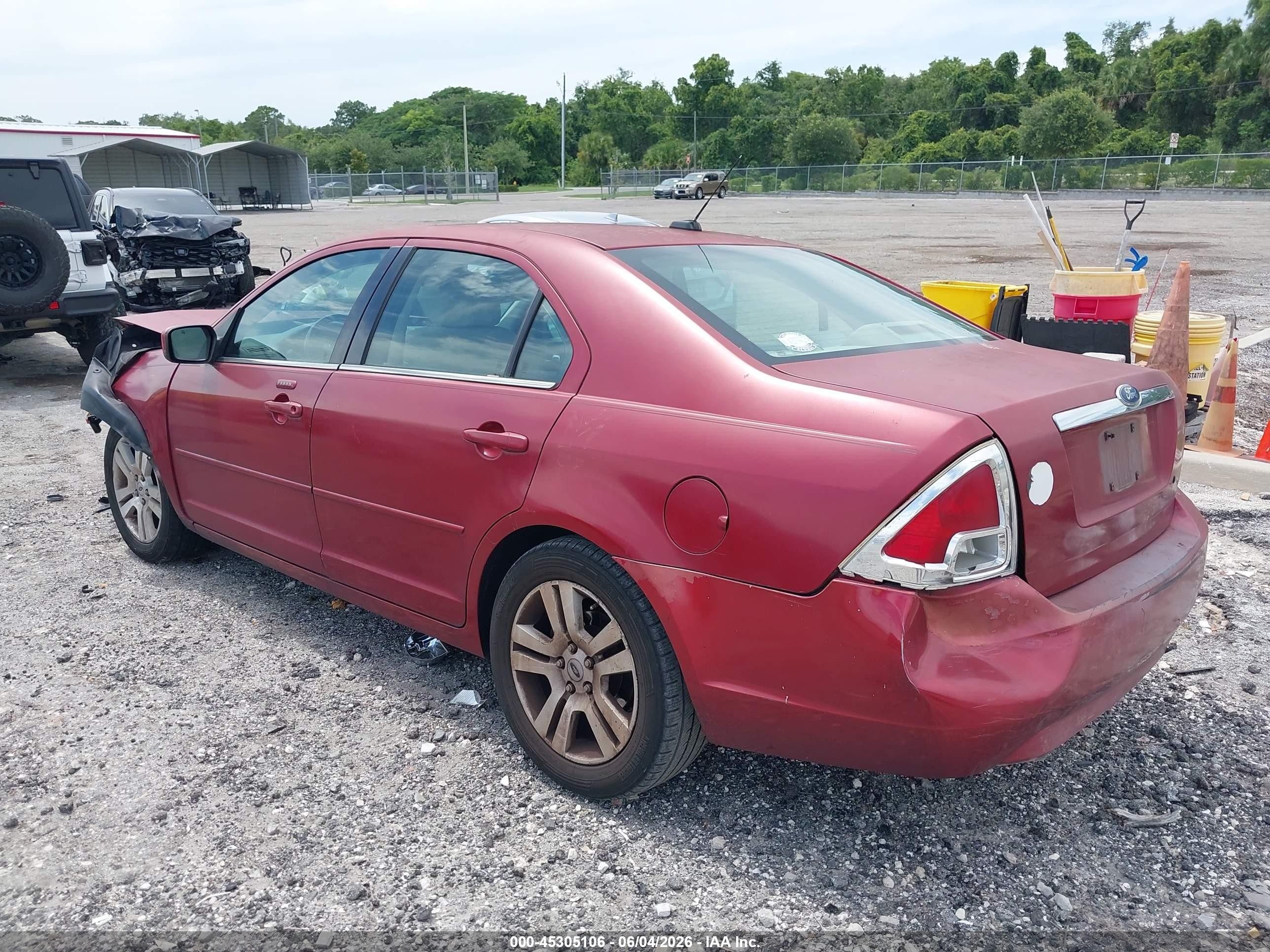 2008 Ford Fusion Sel Red vin: 3FAHP08Z28R269569