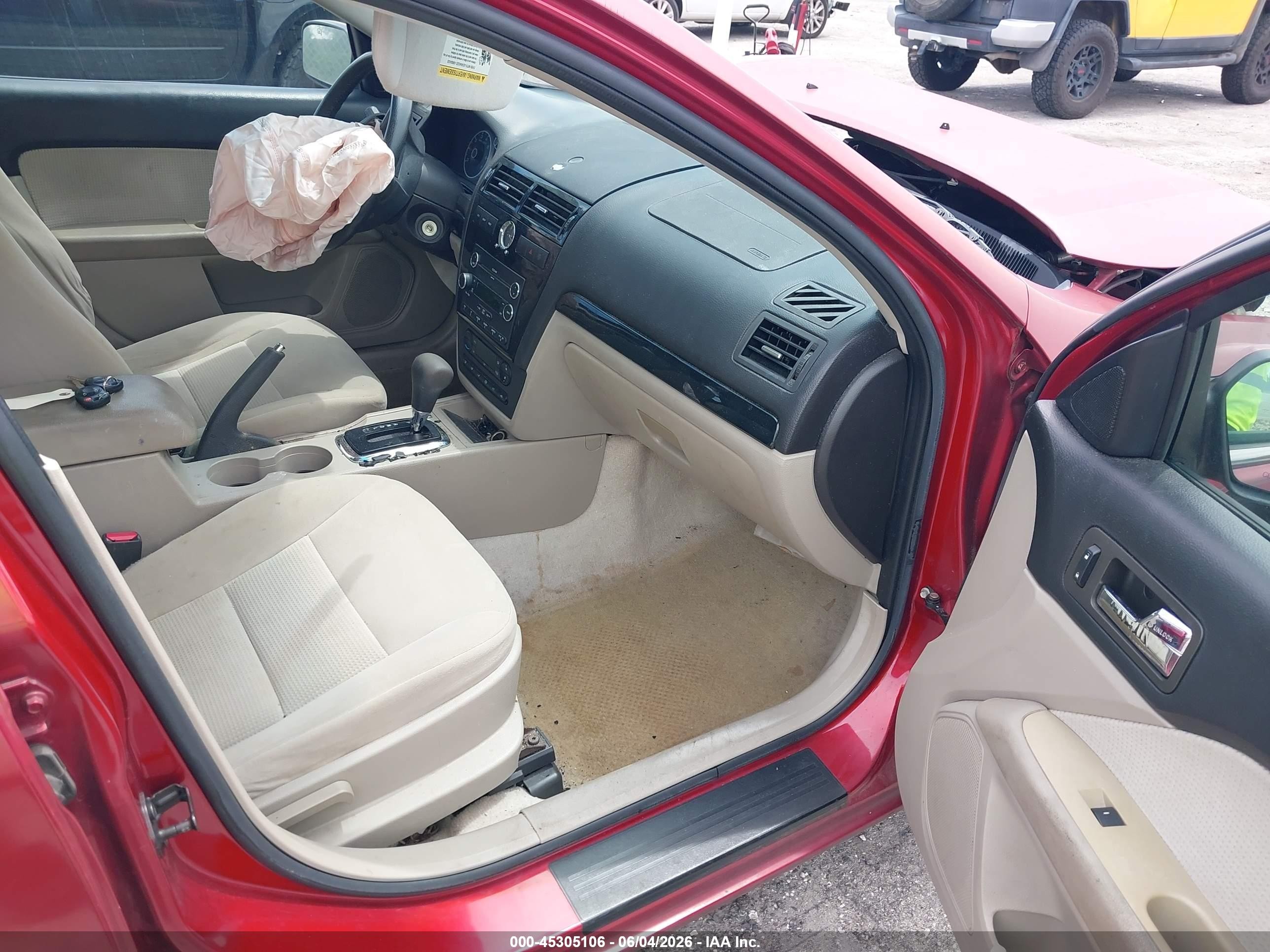 2008 Ford Fusion Sel Red vin: 3FAHP08Z28R269569