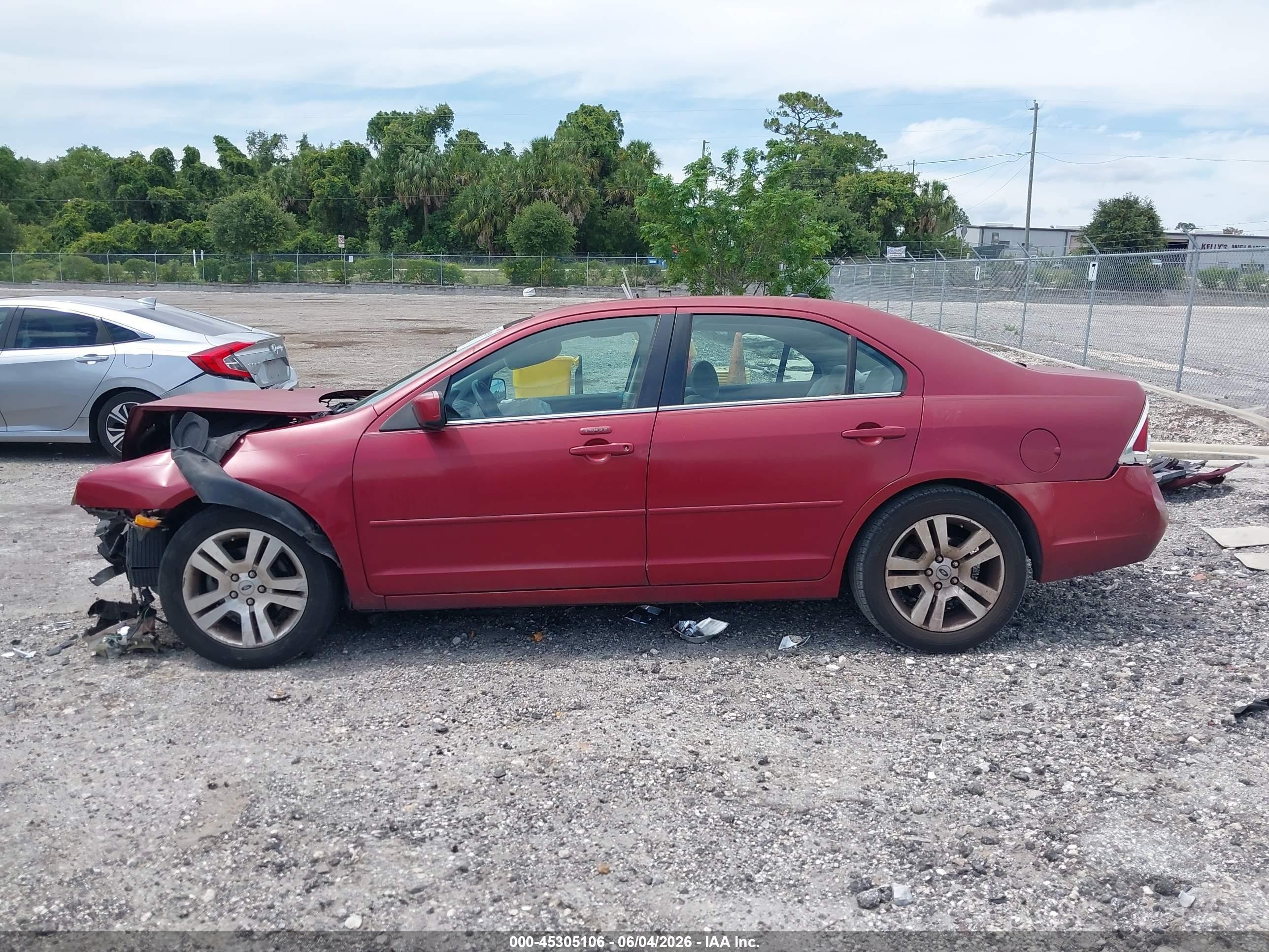 2008 Ford Fusion Sel Red vin: 3FAHP08Z28R269569