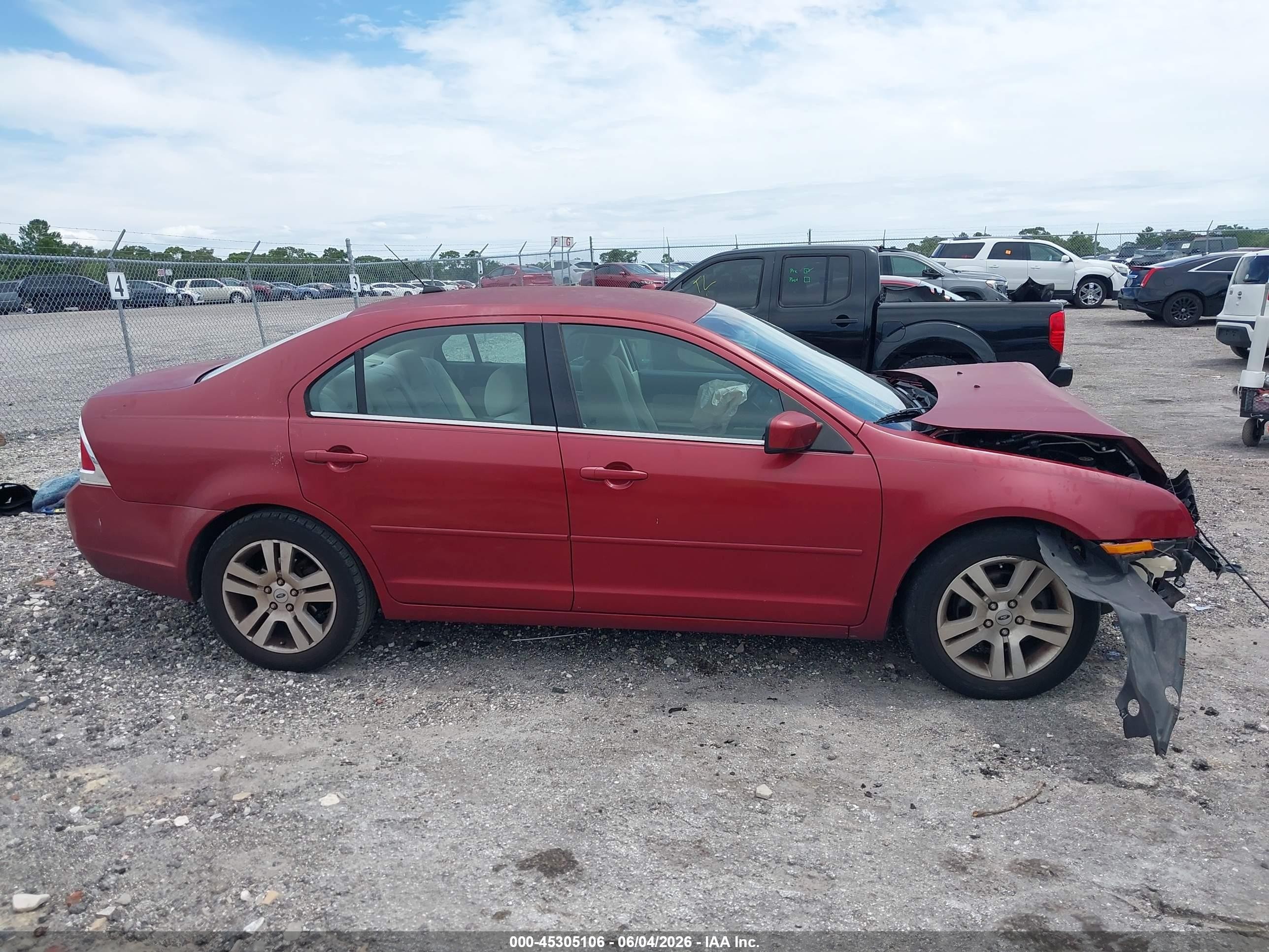 2008 Ford Fusion Sel Red vin: 3FAHP08Z28R269569