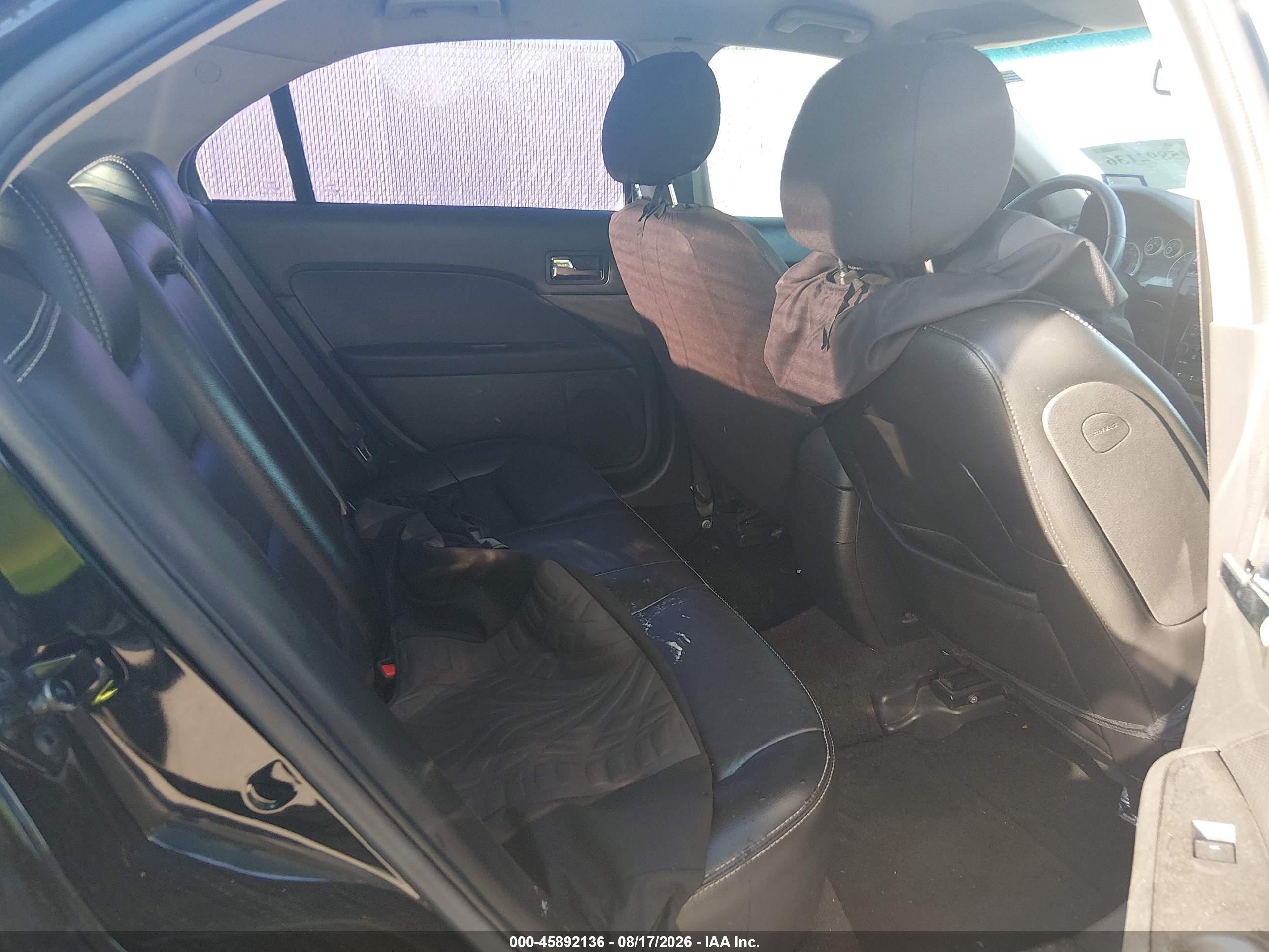 2007 Ford Fusion Sel Black vin: 3FAHP08Z37R119372