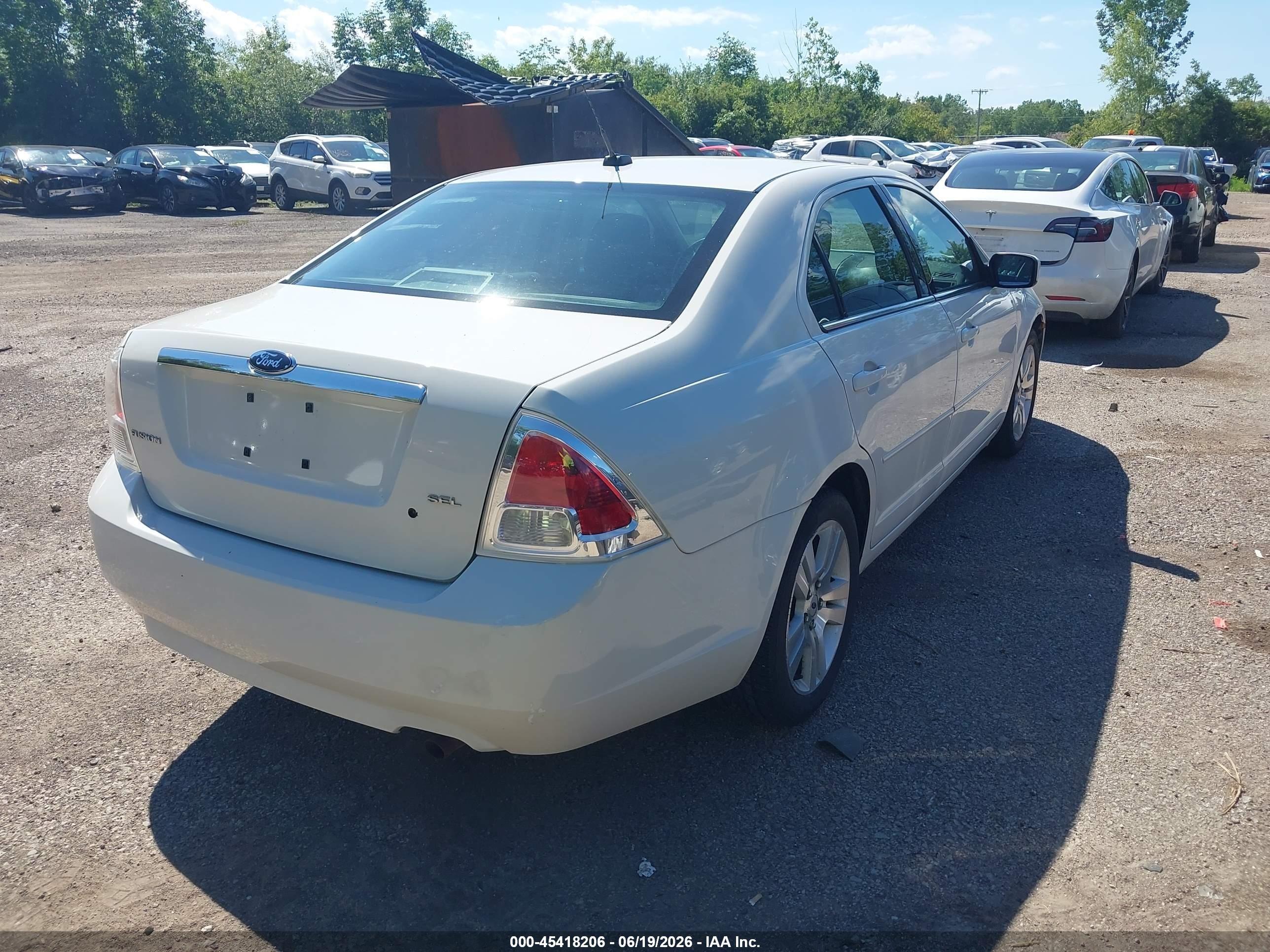2009 Ford Fusion Sel White vin: 3FAHP08Z39R172432