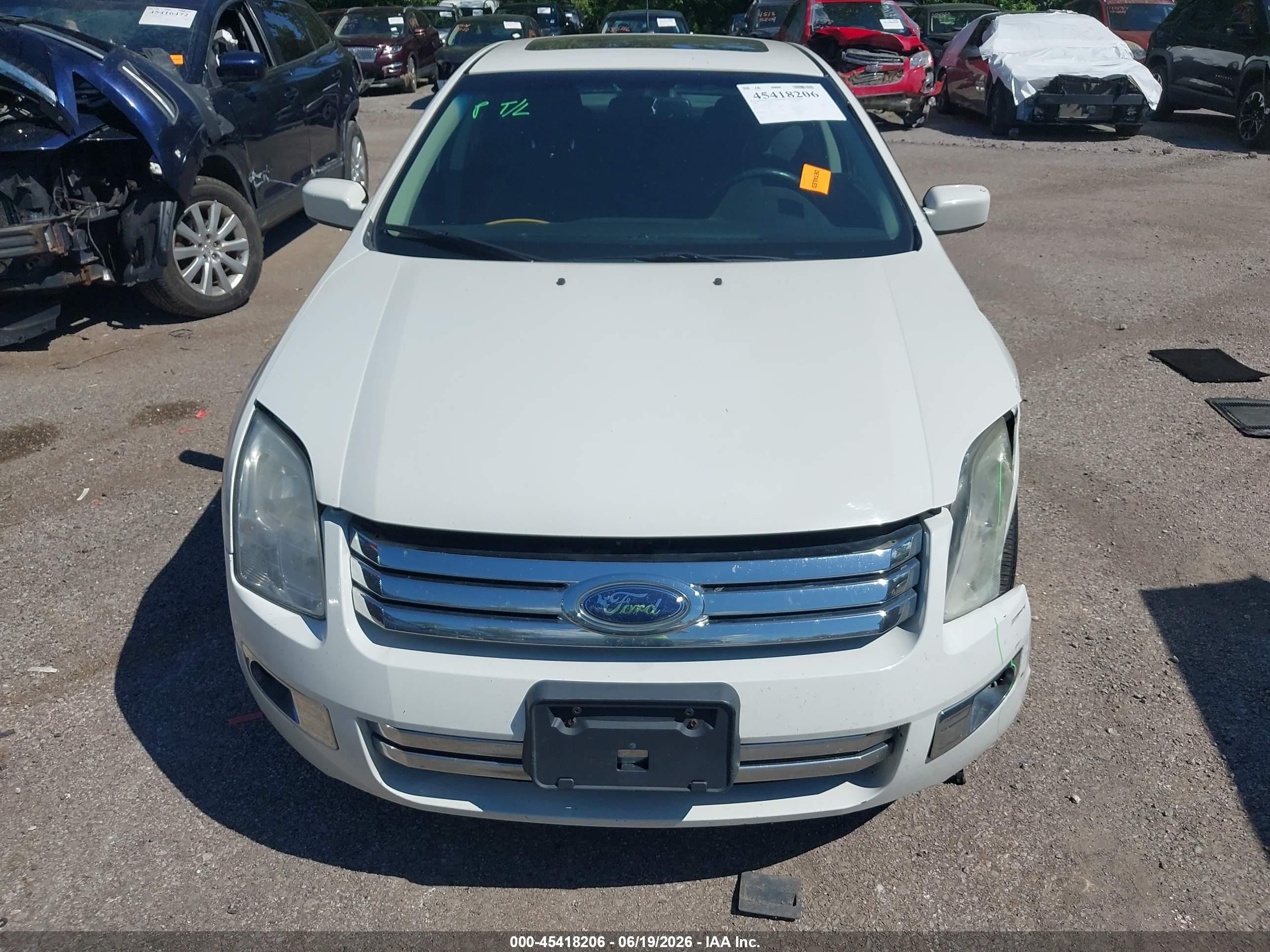 2009 Ford Fusion Sel White vin: 3FAHP08Z39R172432