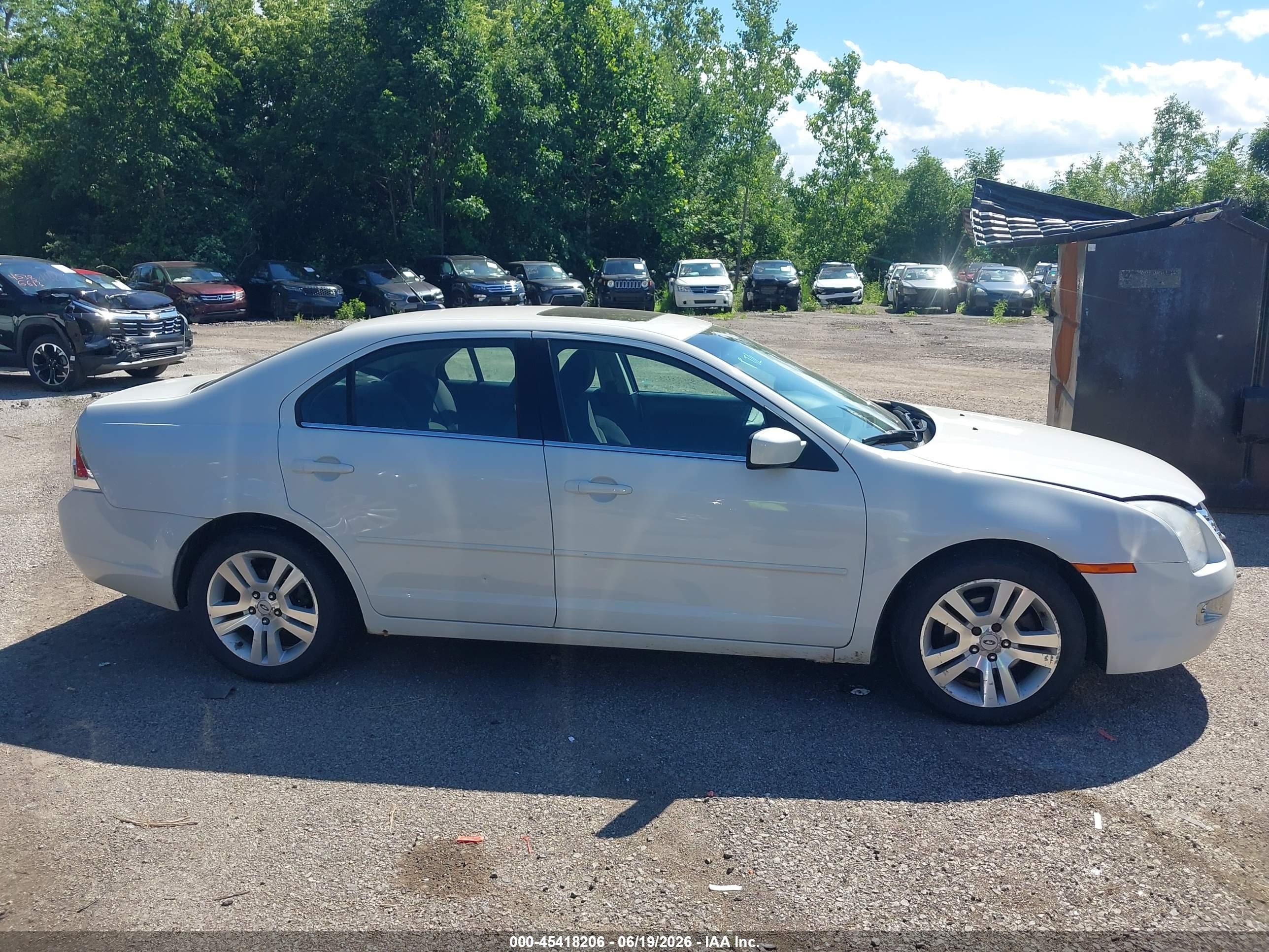 2009 Ford Fusion Sel White vin: 3FAHP08Z39R172432
