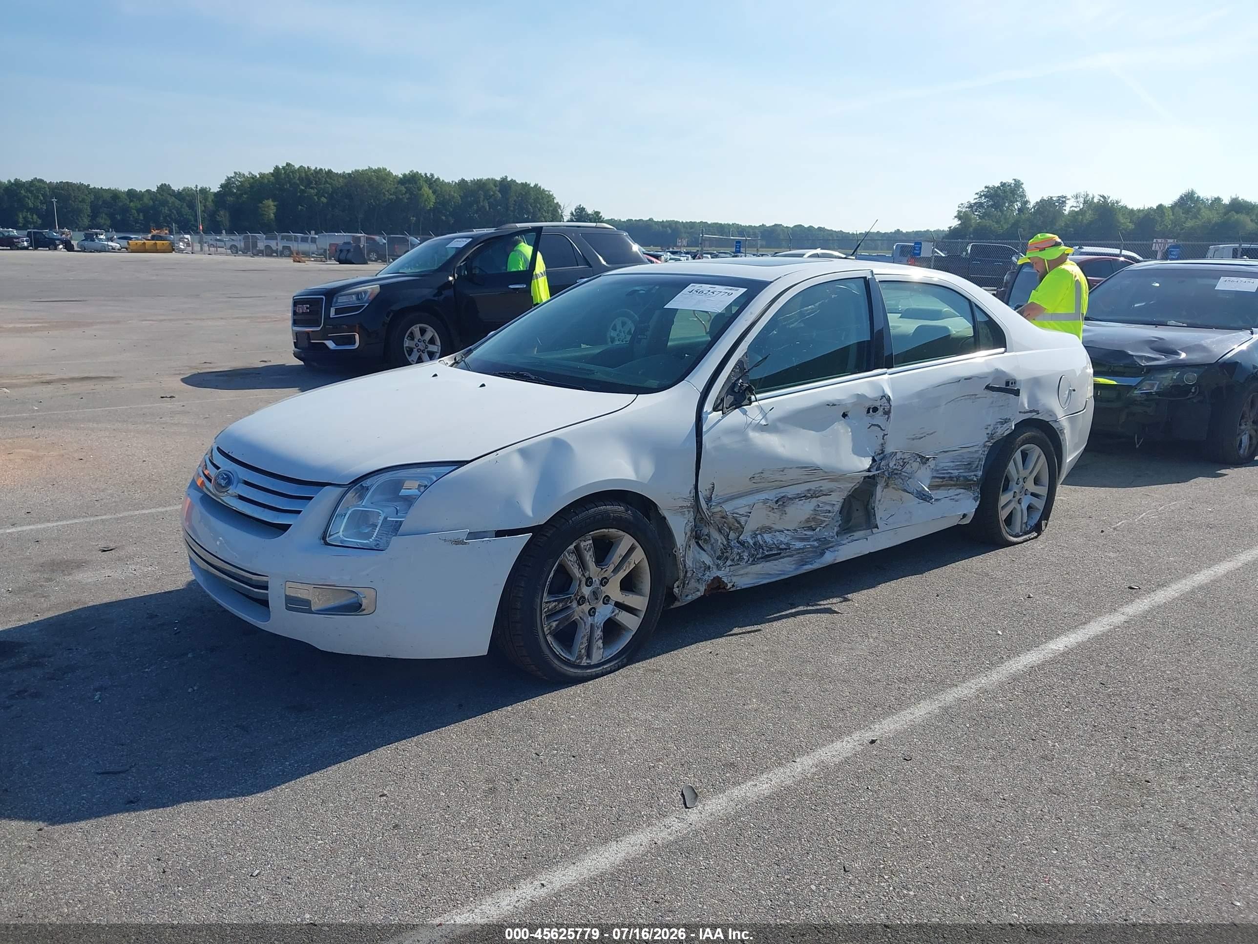2007 Ford Fusion Sel White vin: 3FAHP08Z47R279065