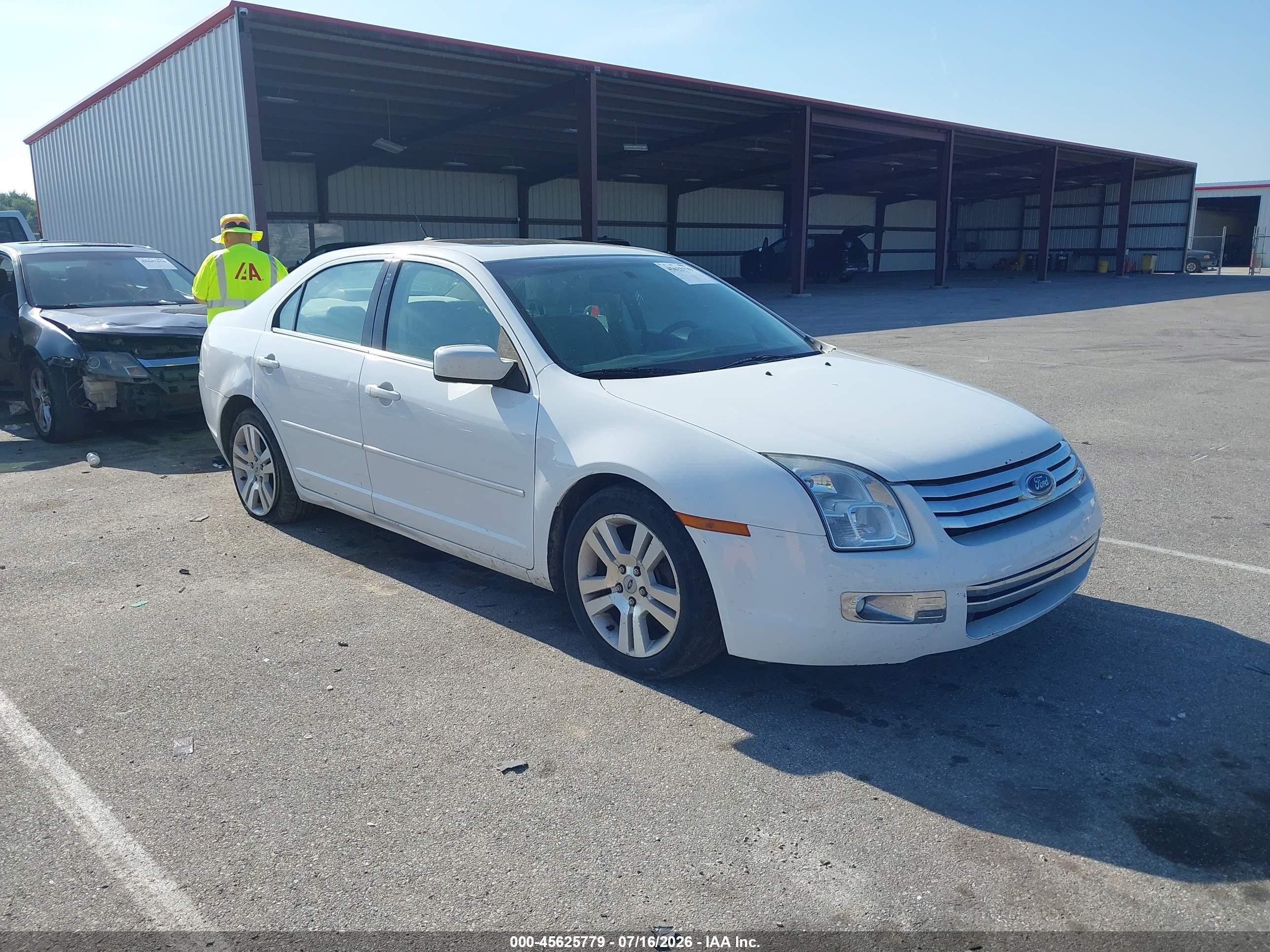 2007 Ford Fusion Sel White vin: 3FAHP08Z47R279065